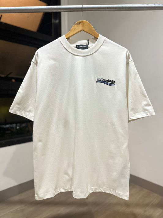 Balenciaga Political Campaign T-Shirt (Cement White)