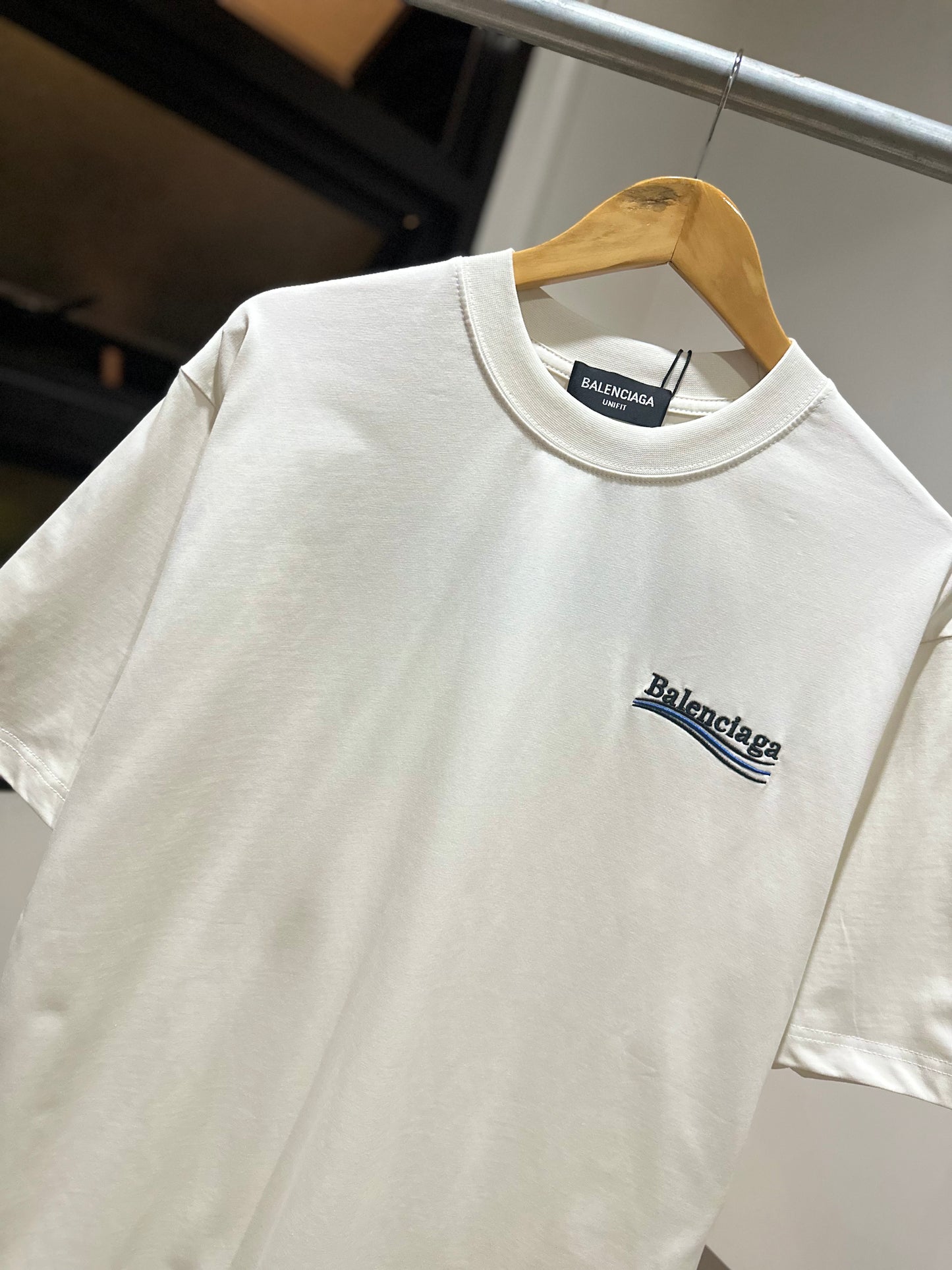 Balenciaga Political Campaign T-Shirt (Cement White)