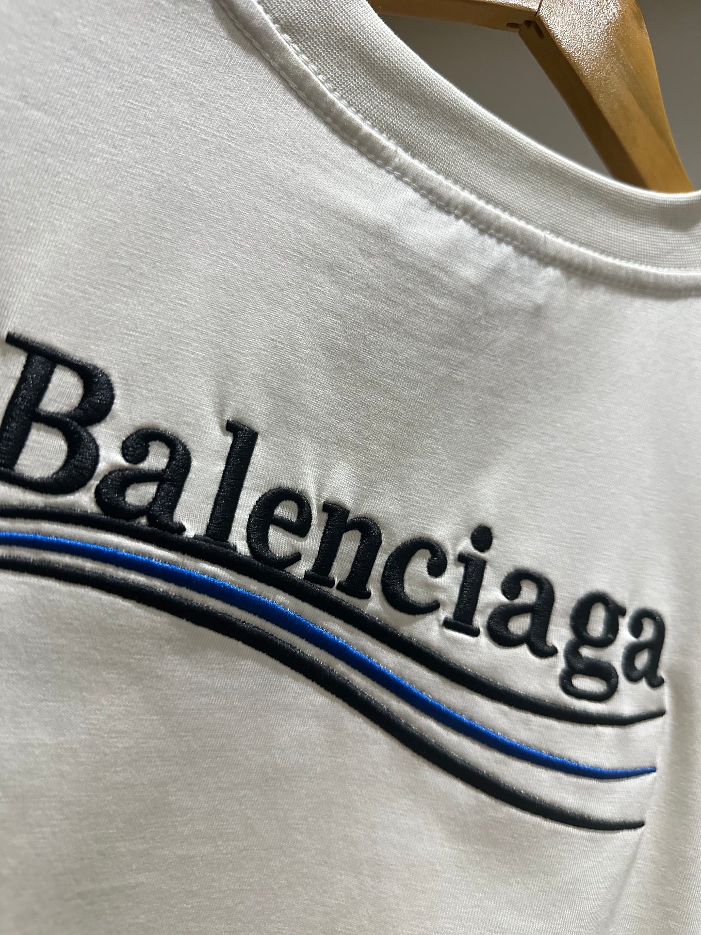 Balenciaga Political Campaign T-Shirt (Cement White)