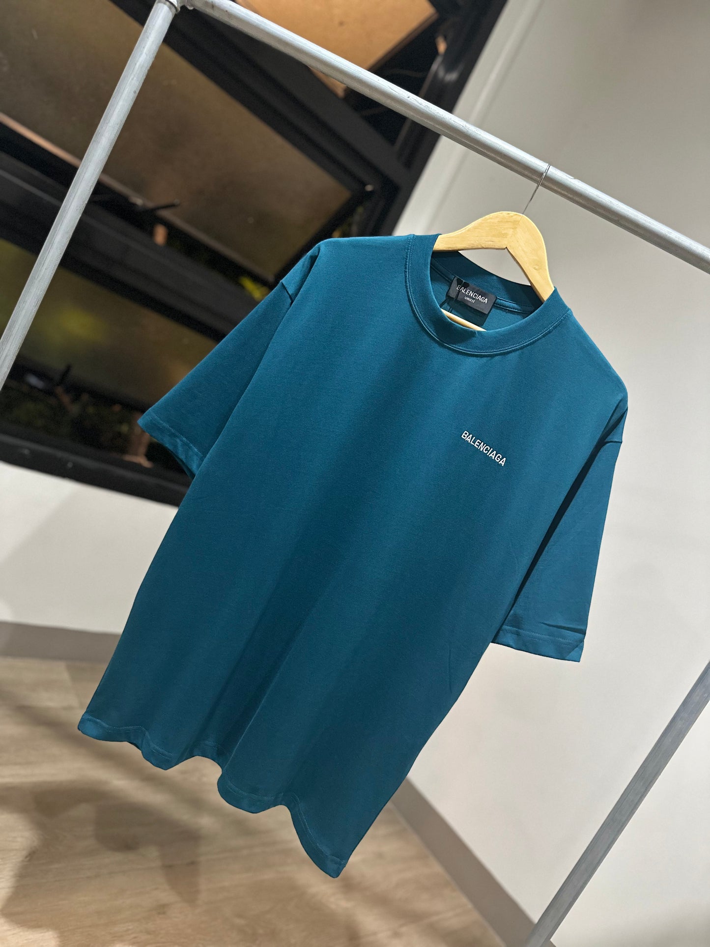 Balenciaga Back T-Shirt (Oversized/Teal)