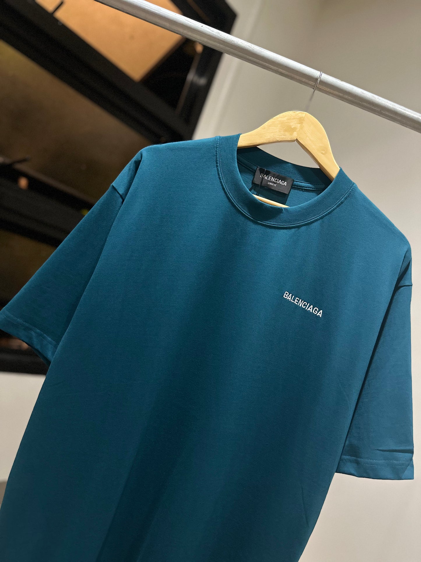 Balenciaga Back T-Shirt (Oversized/Teal)