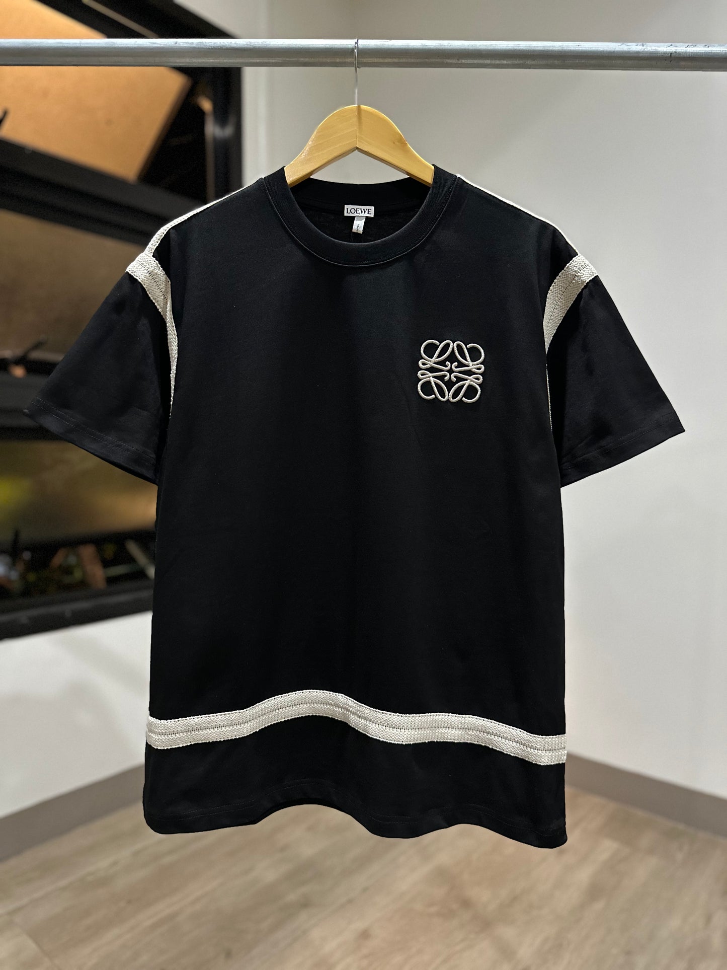 Loewe Anagram Jersey T-Shirt (Black)