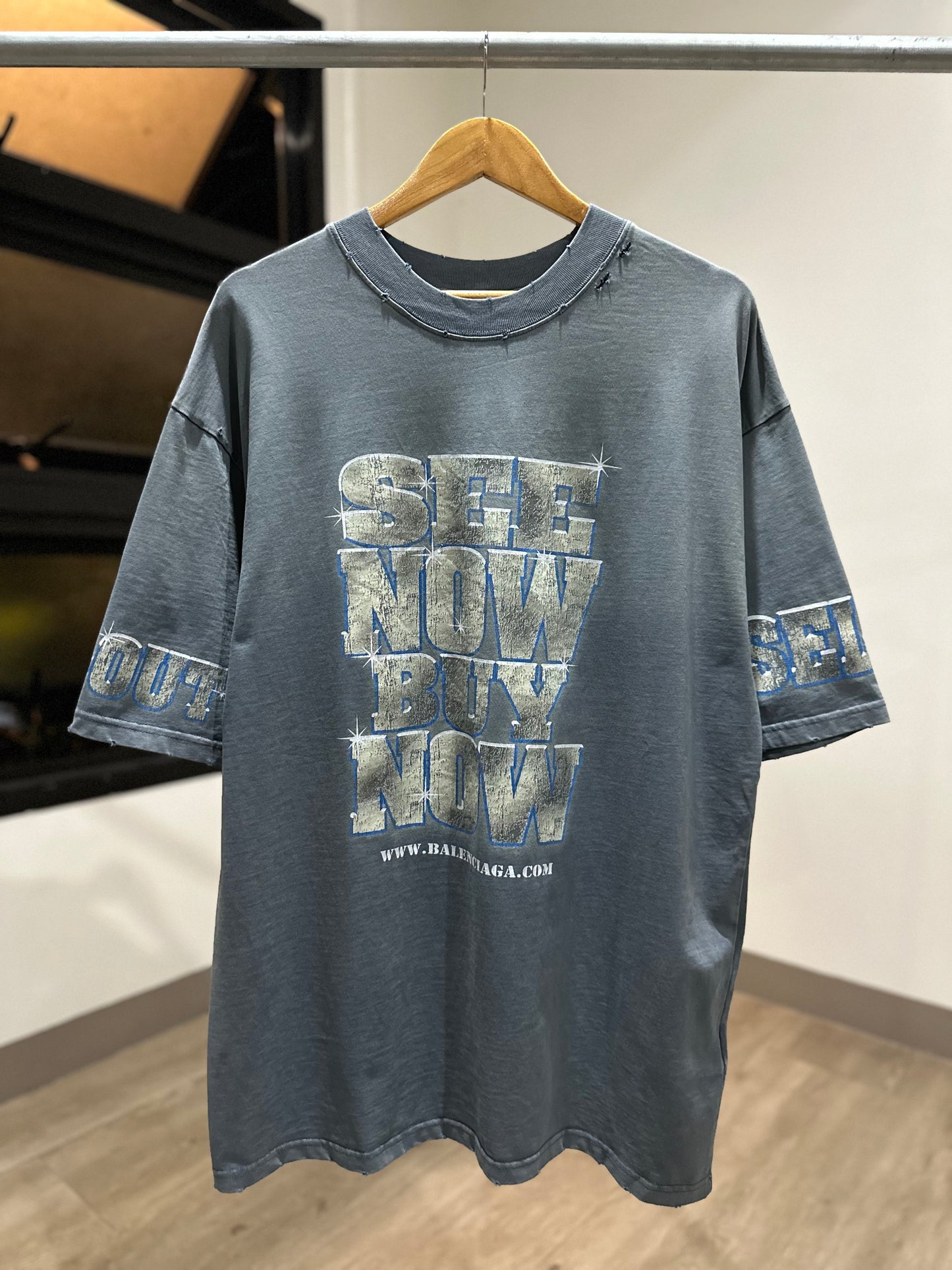 Balenciaga SNBN T-Shirt (Vintage Blue)