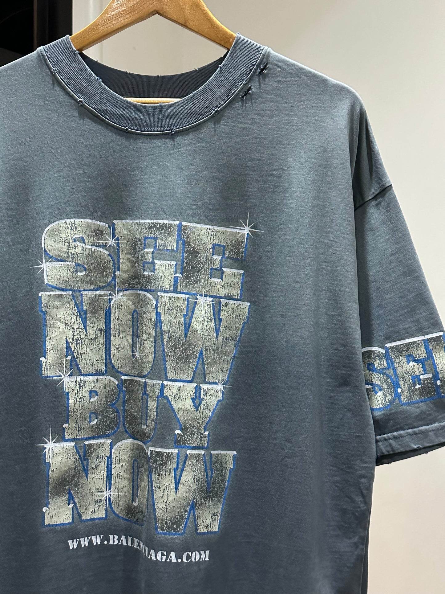 Balenciaga SNBN T-Shirt (Vintage Blue)