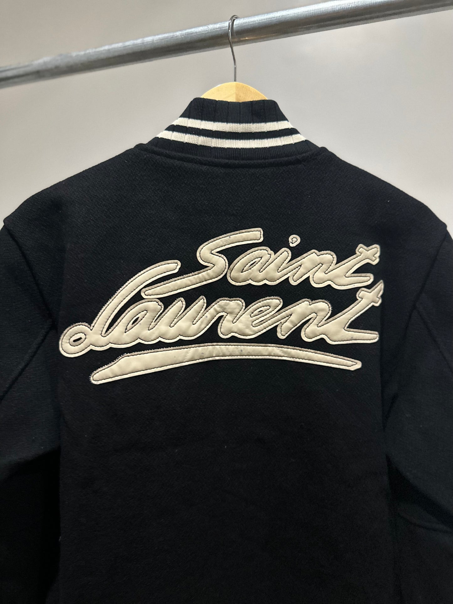 Saint Laurent Varsity Jacket (Wool/Black)