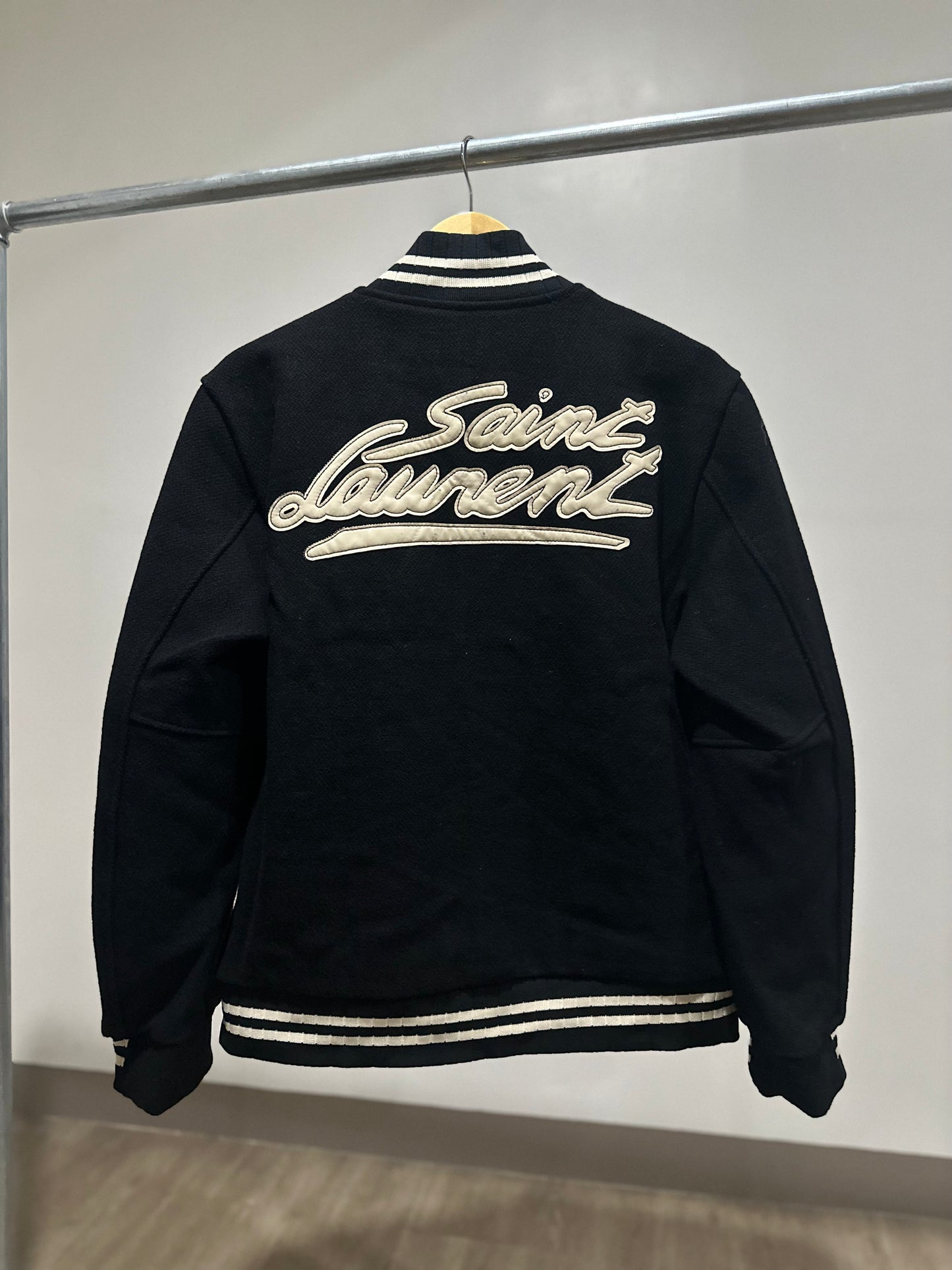 Saint Laurent Varsity Jacket (Wool/Black)