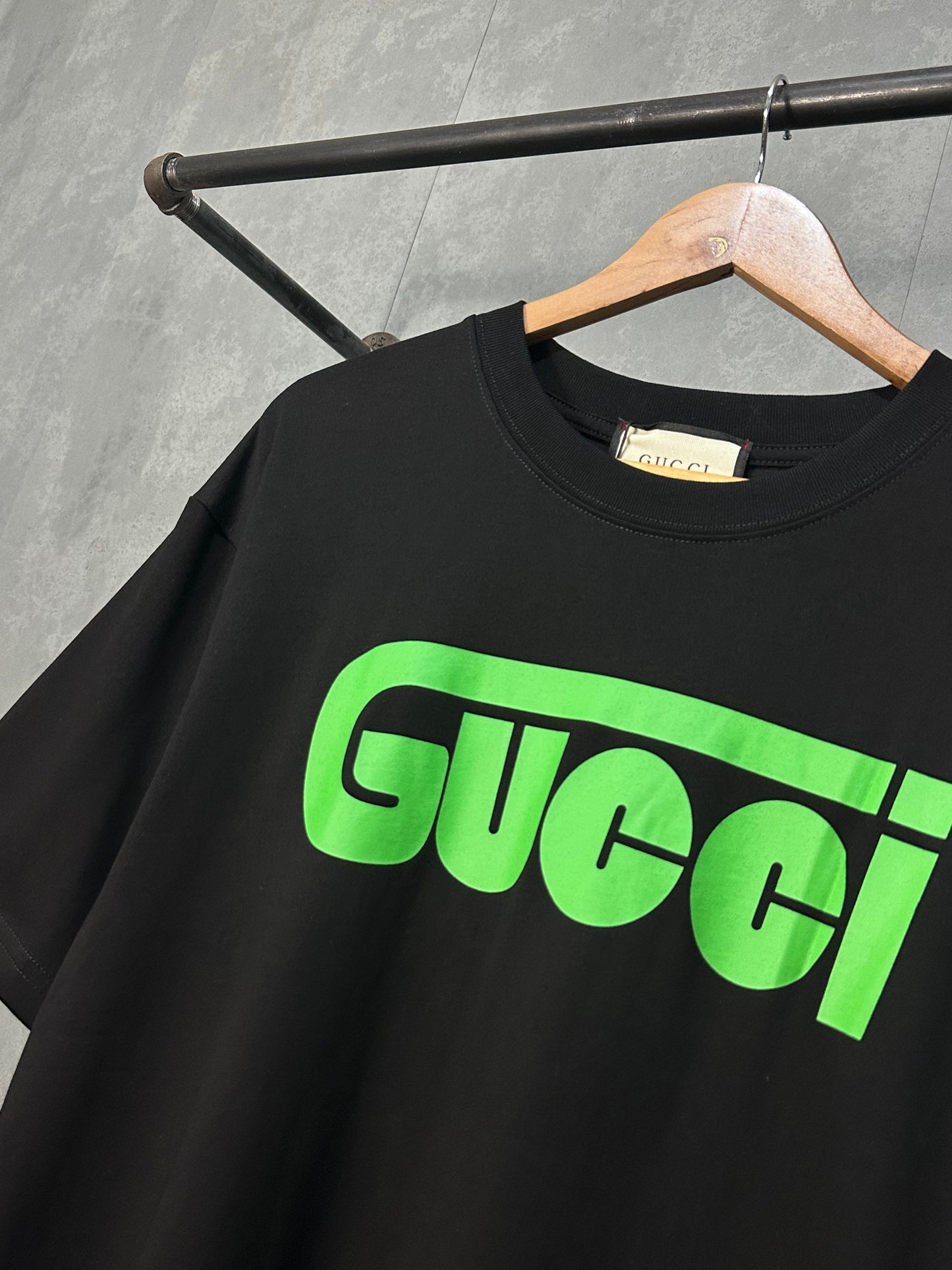 Gucci Oversized T-Shirt (Black/Green)