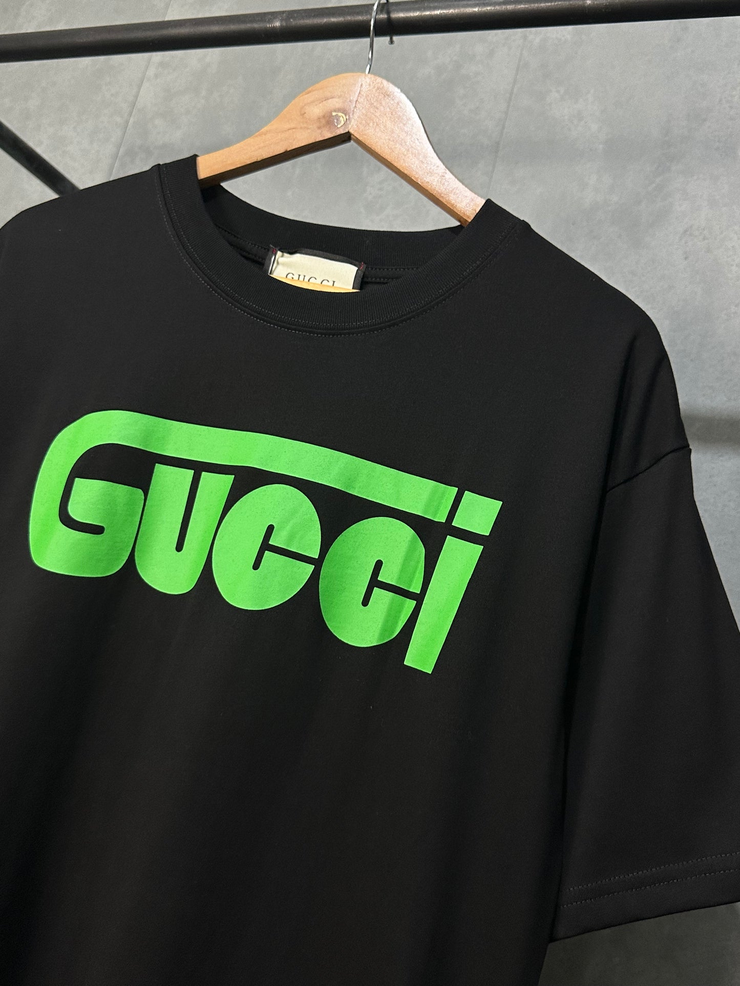 Gucci Oversized T-Shirt (Black/Green)