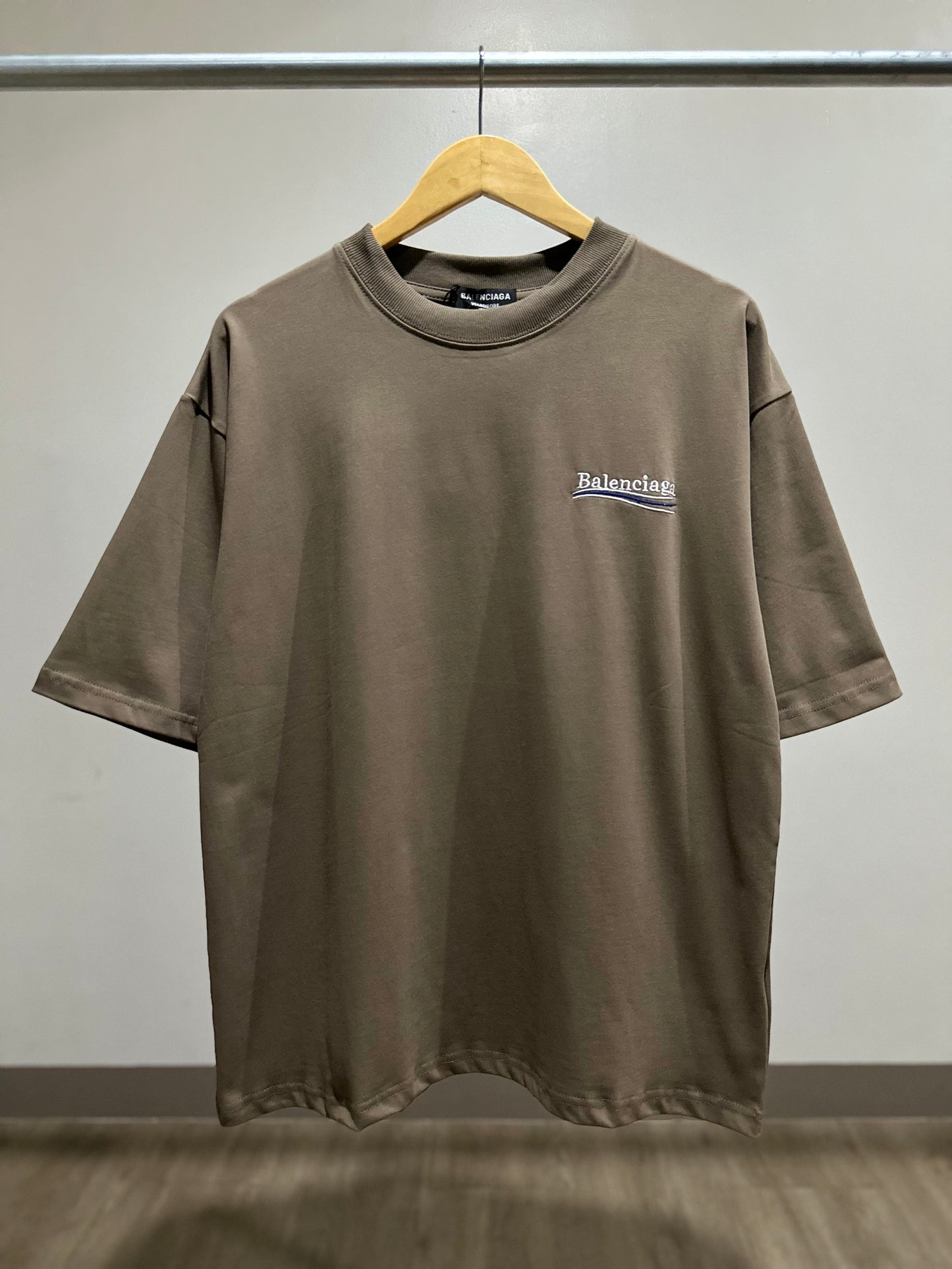 Balenciaga Political Campaignn OS T-Shirt (Brown)