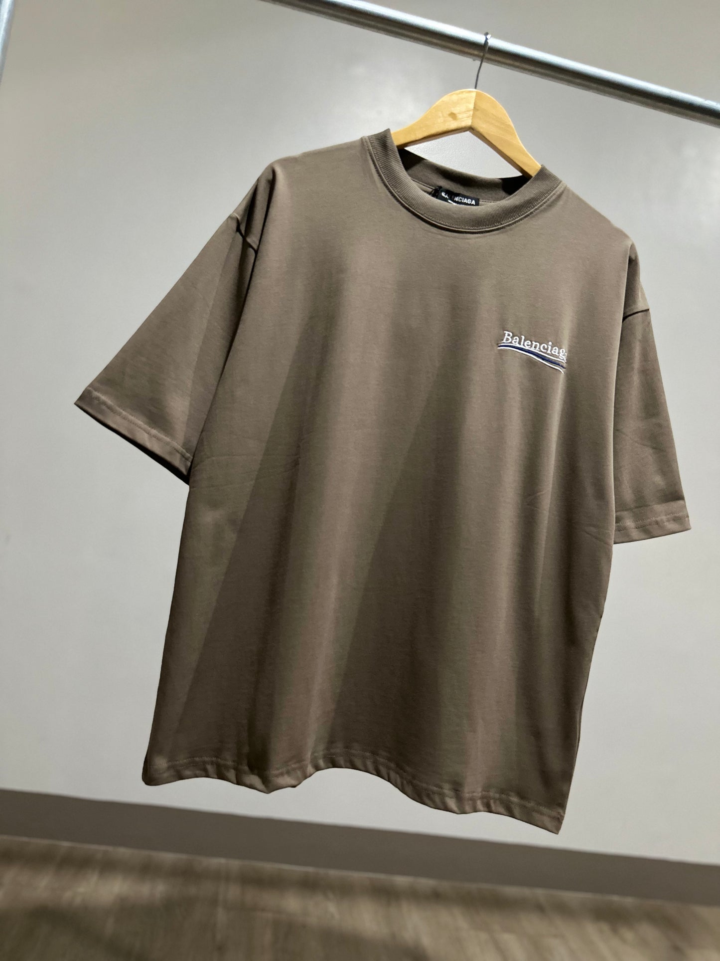 Balenciaga Political Campaignn OS T-Shirt (Brown)