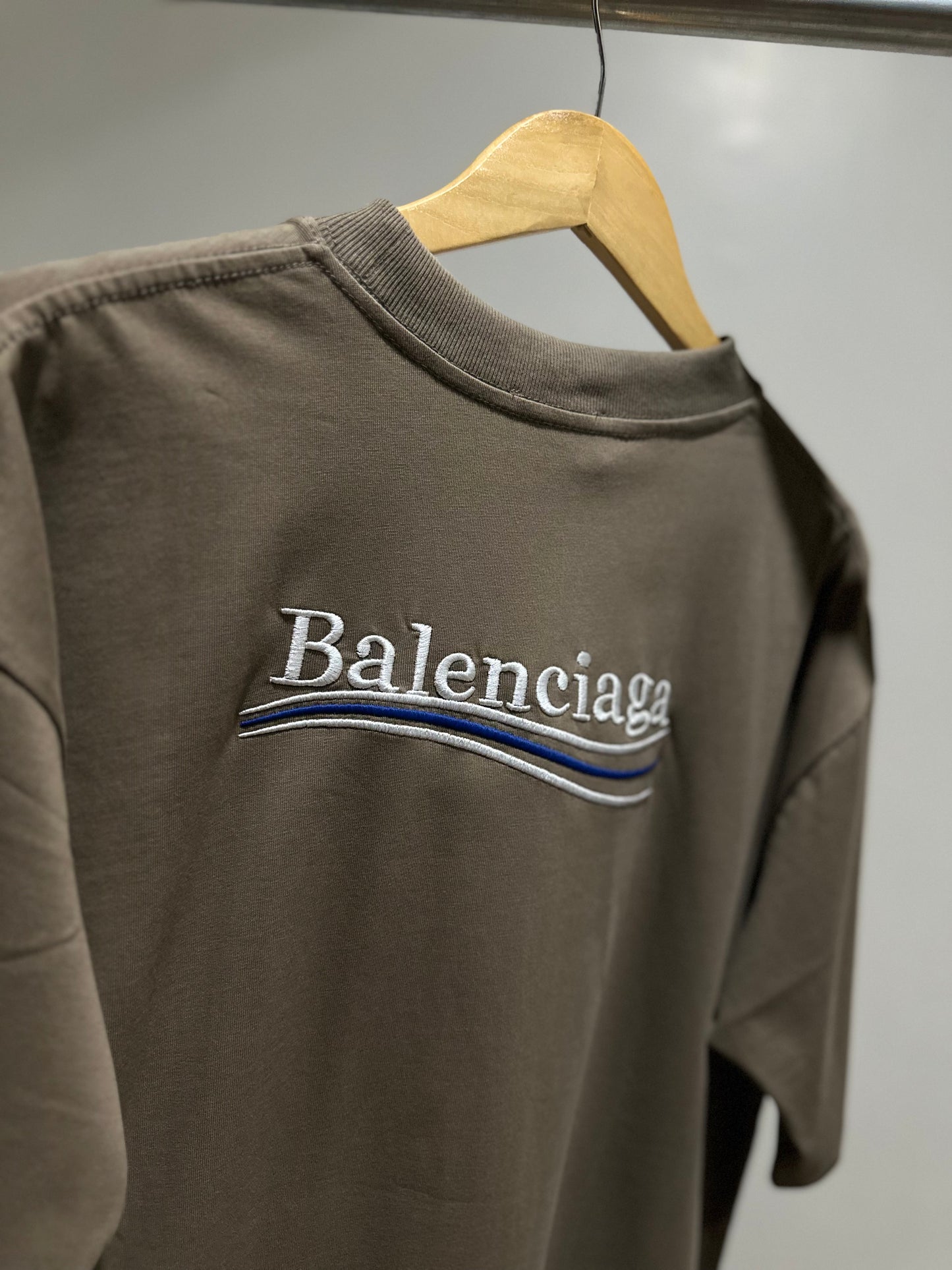 Balenciaga Political Campaignn OS T-Shirt (Brown)