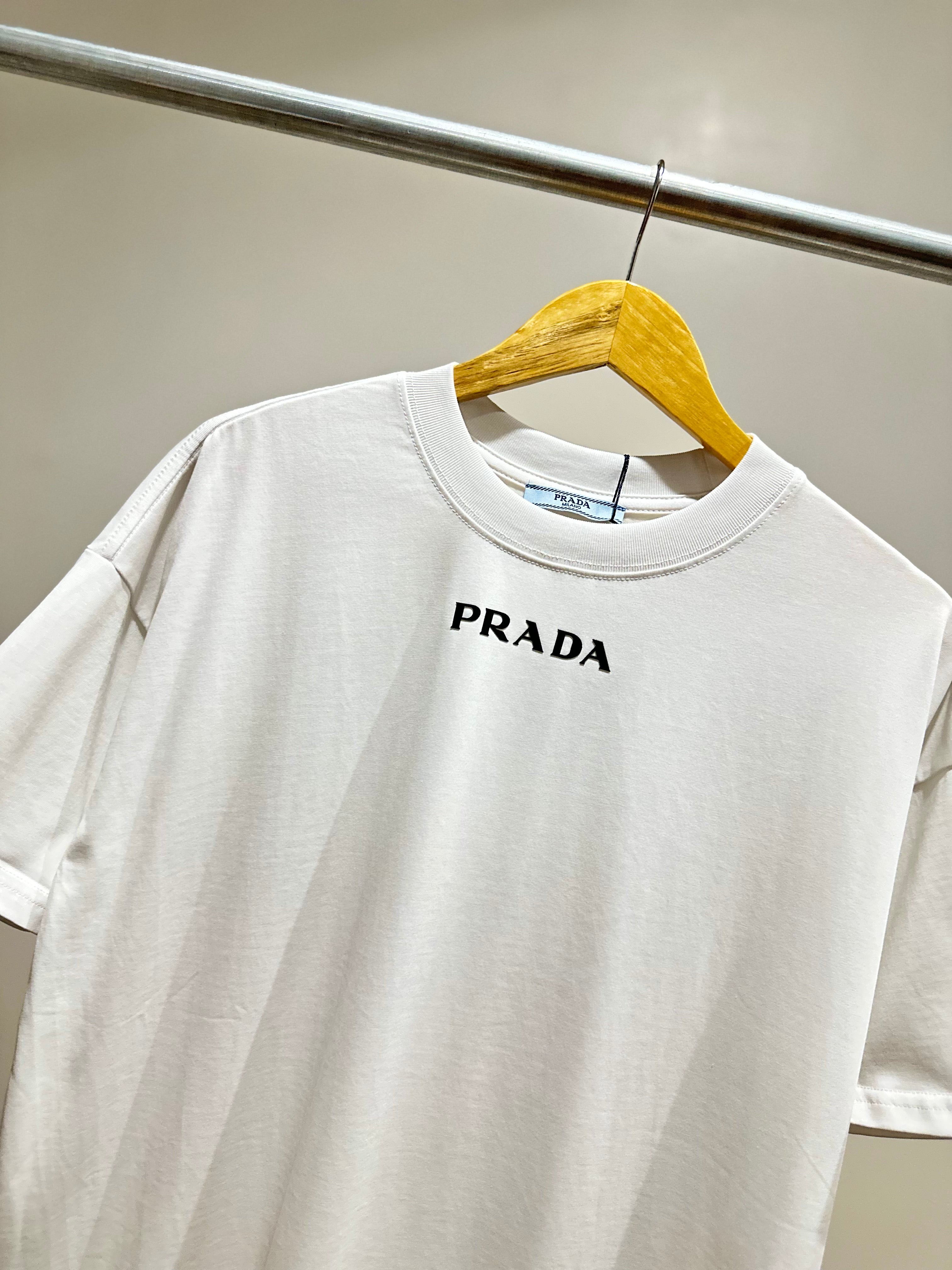 Prada white online top