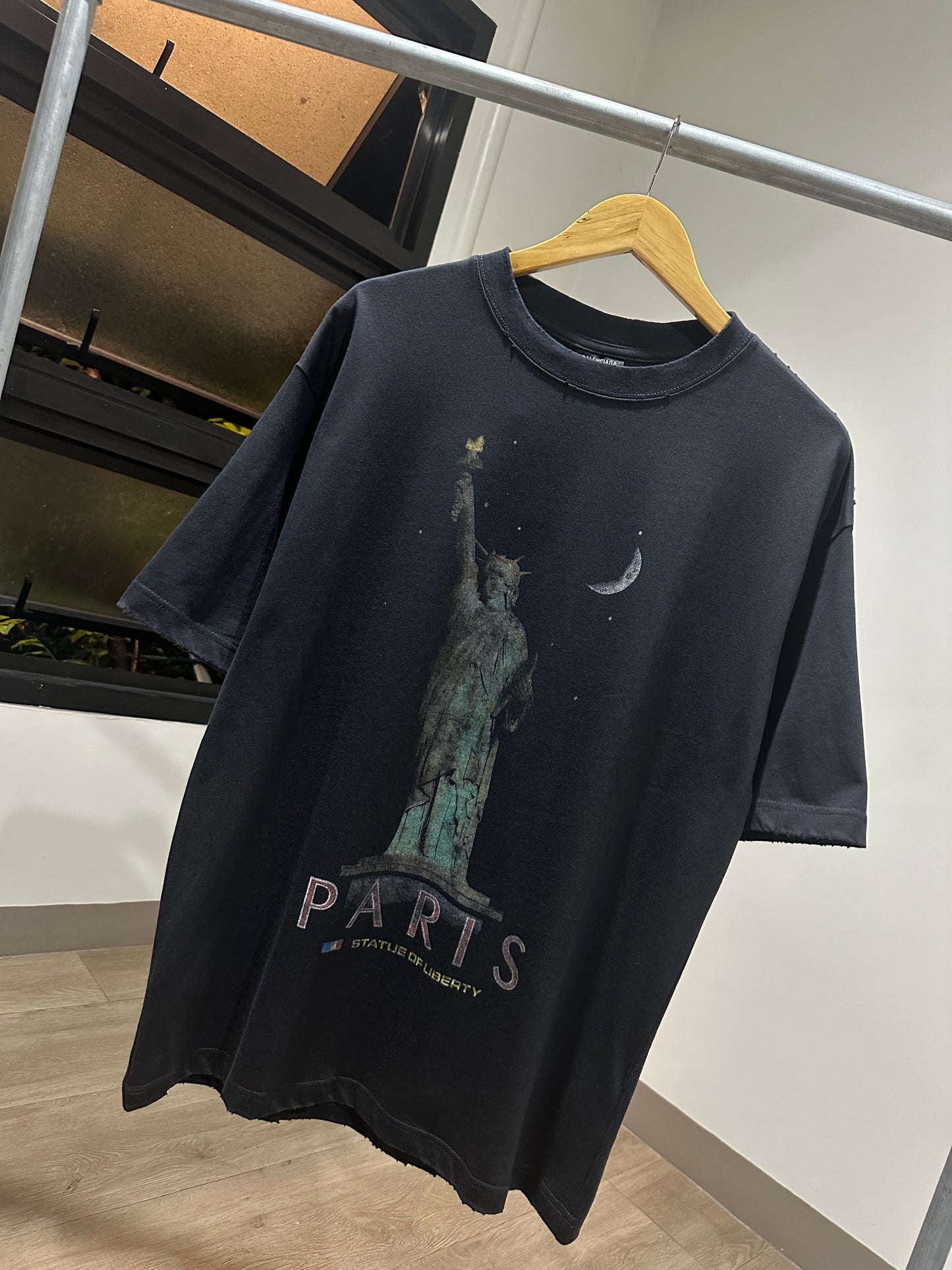 Balenciaga Paris Liberty T-Shirt (Black)