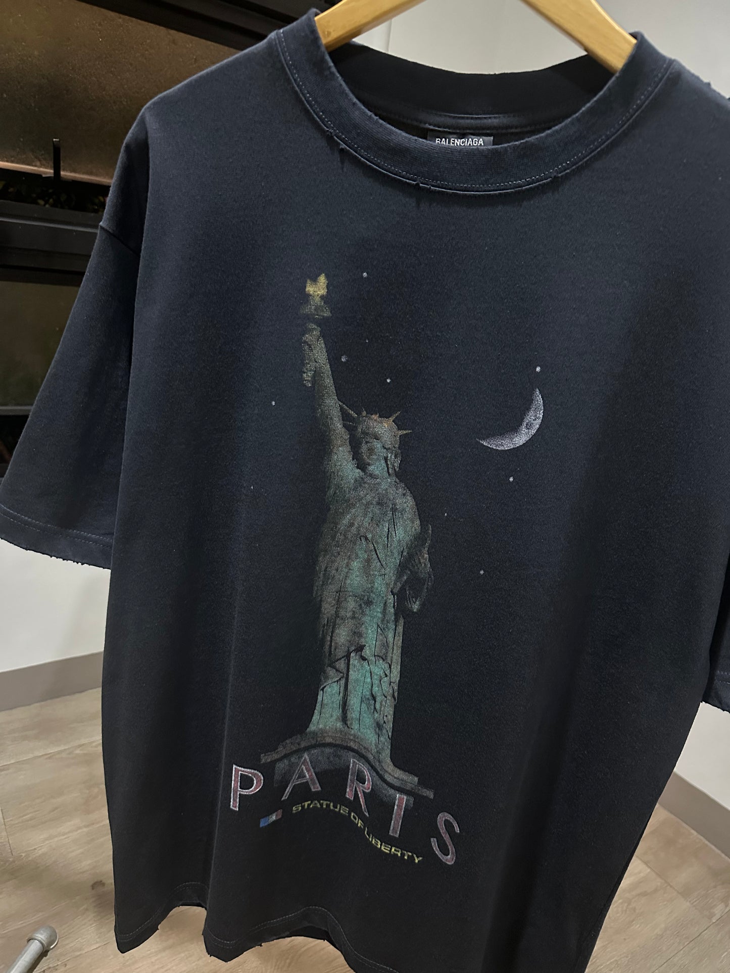 Balenciaga Paris Liberty T-Shirt (Black)