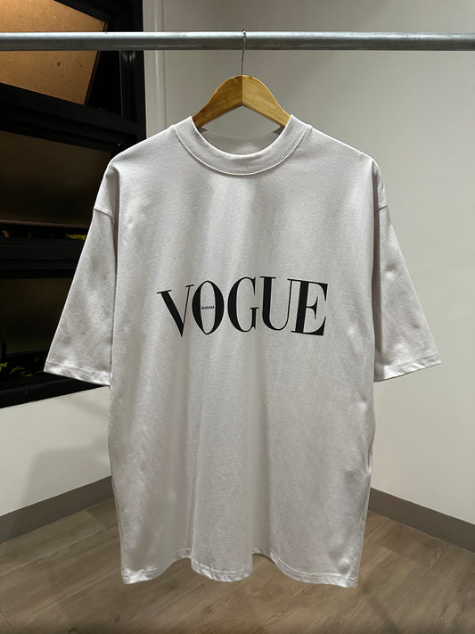 Balenciaga Vogue Oversized T-Shirt (Dirty White)