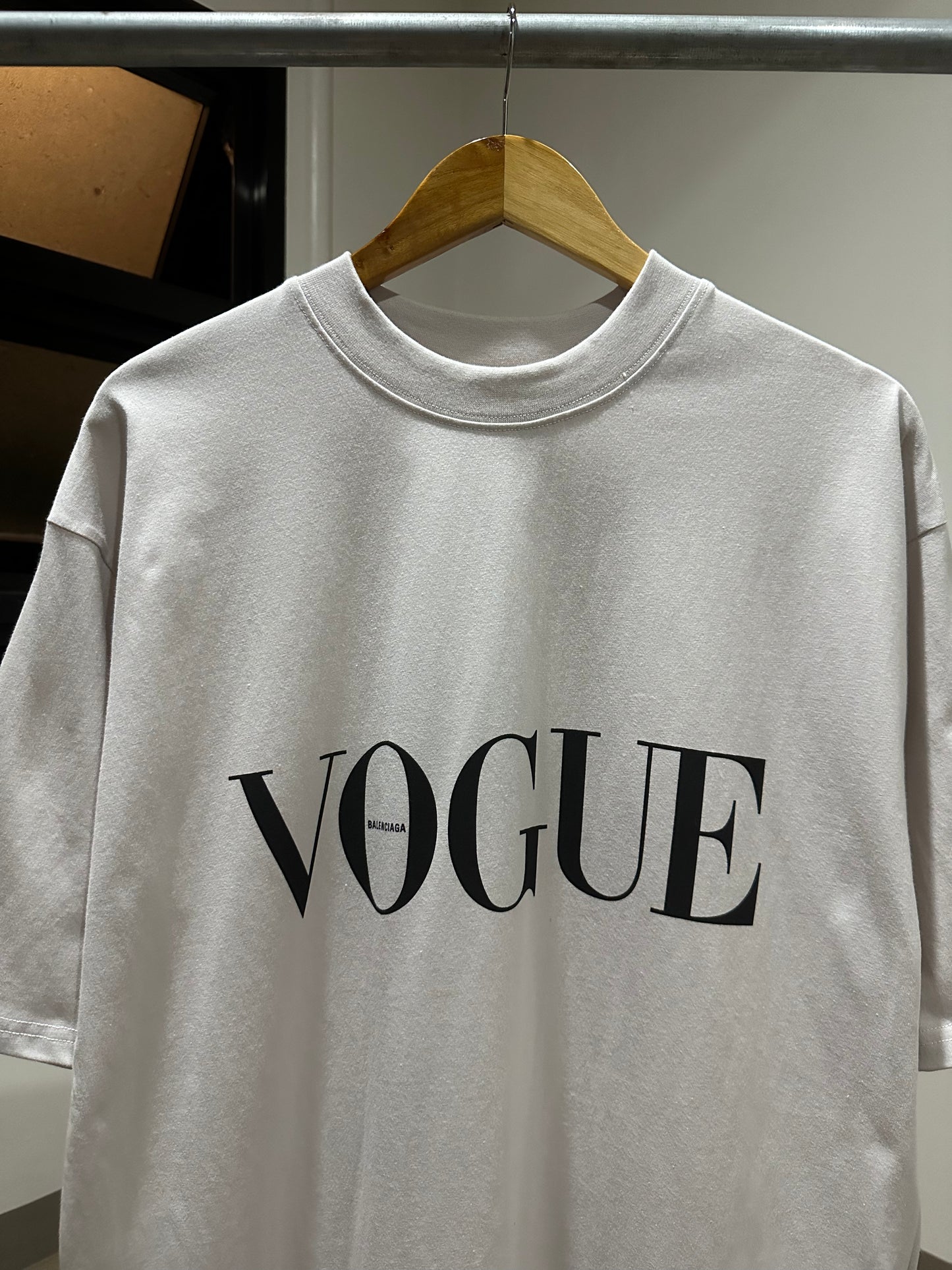 Balenciaga Vogue Oversized T-Shirt (Dirty White)