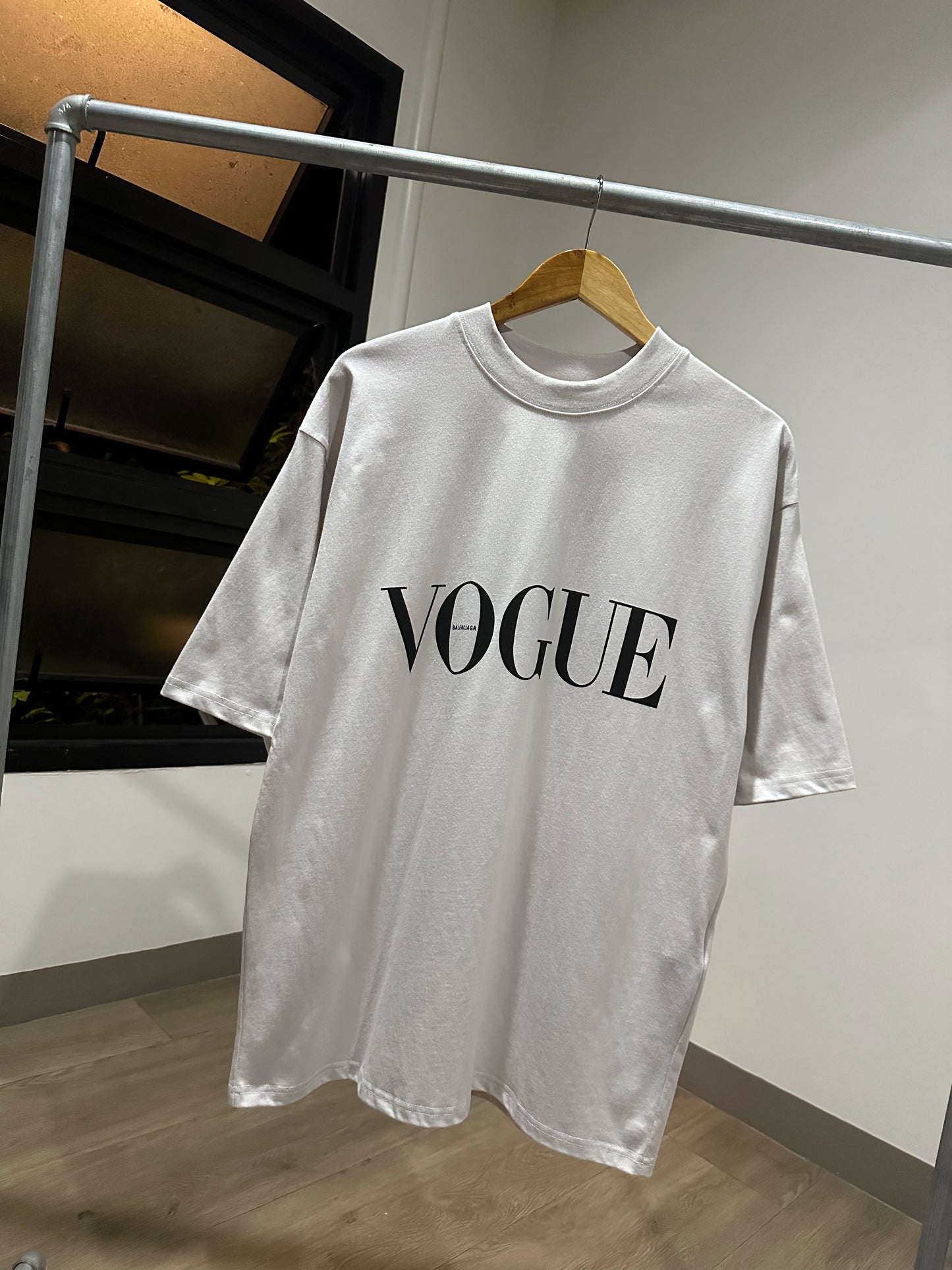 Balenciaga Vogue Oversized T-Shirt (Dirty White)