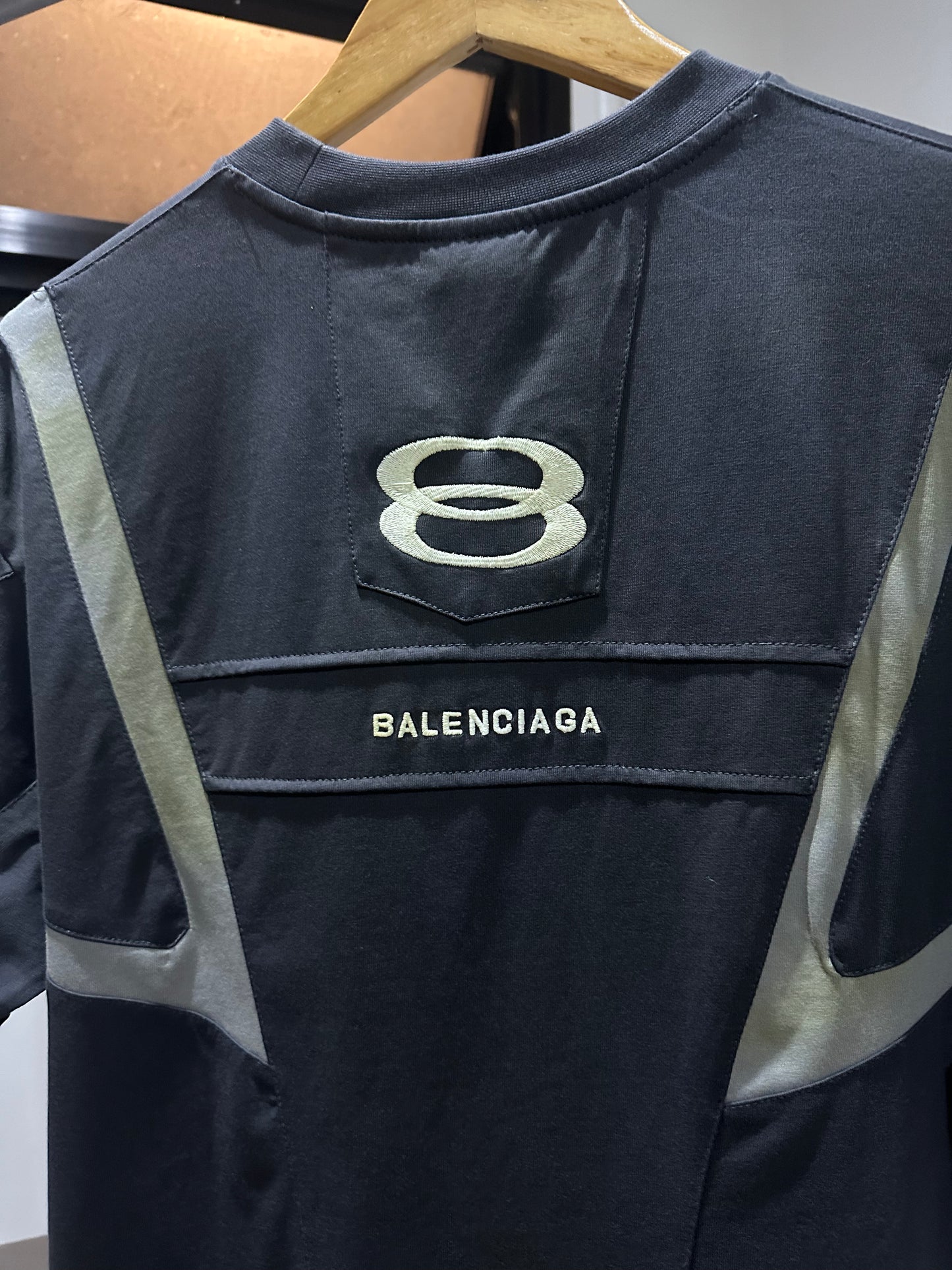 Balenciaga Unity Icon Biker Oversized T-Shirt (Black)