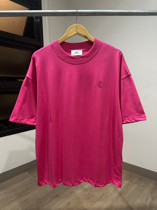 AMI Paris Oversized T-Shirt (Pink)