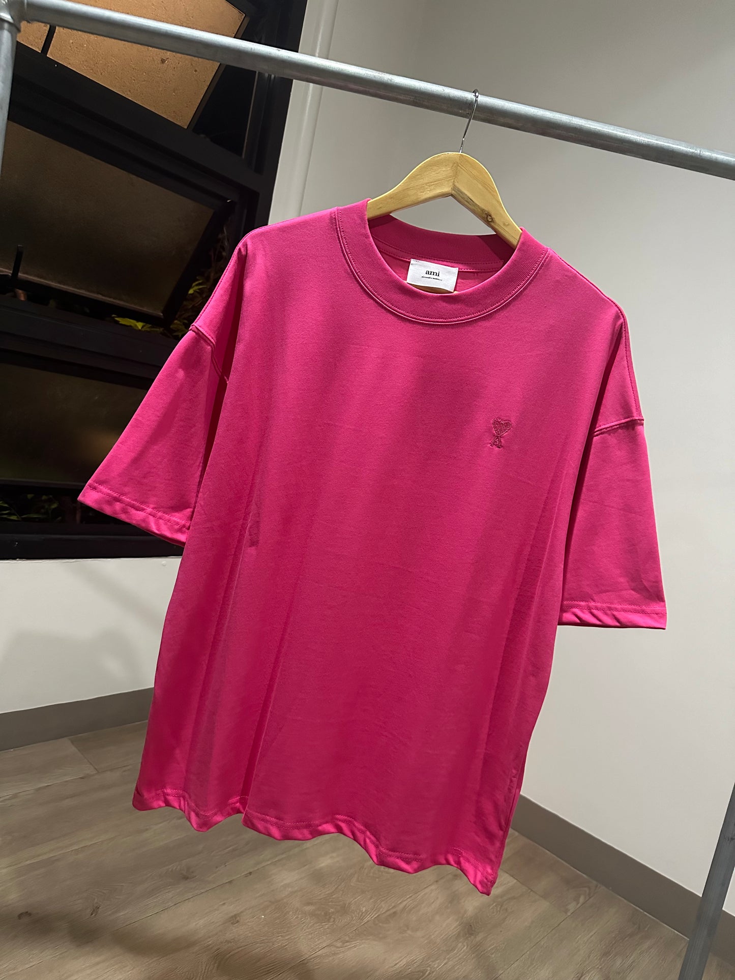 AMI Paris Oversized T-Shirt (Pink)