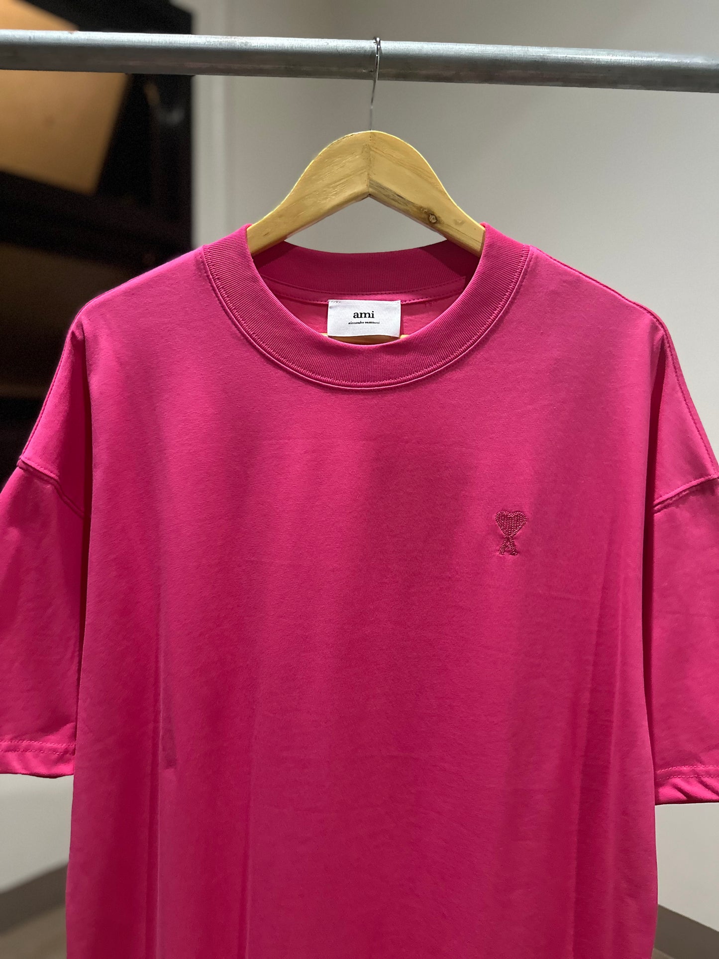 AMI Paris Oversized T-Shirt (Pink)