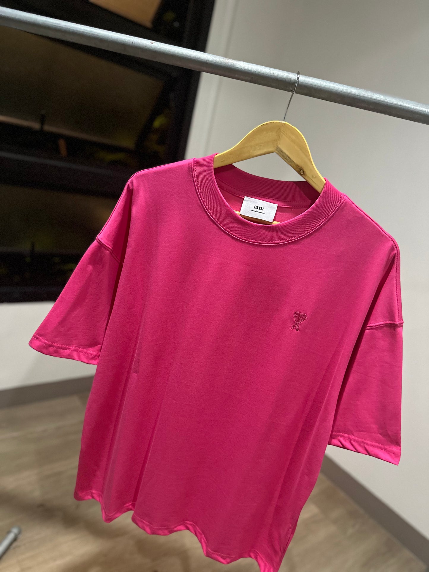 AMI Paris Oversized T-Shirt (Pink)