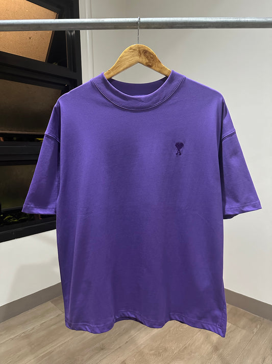 AMI Paris Oversized T-Shirt (Purple)