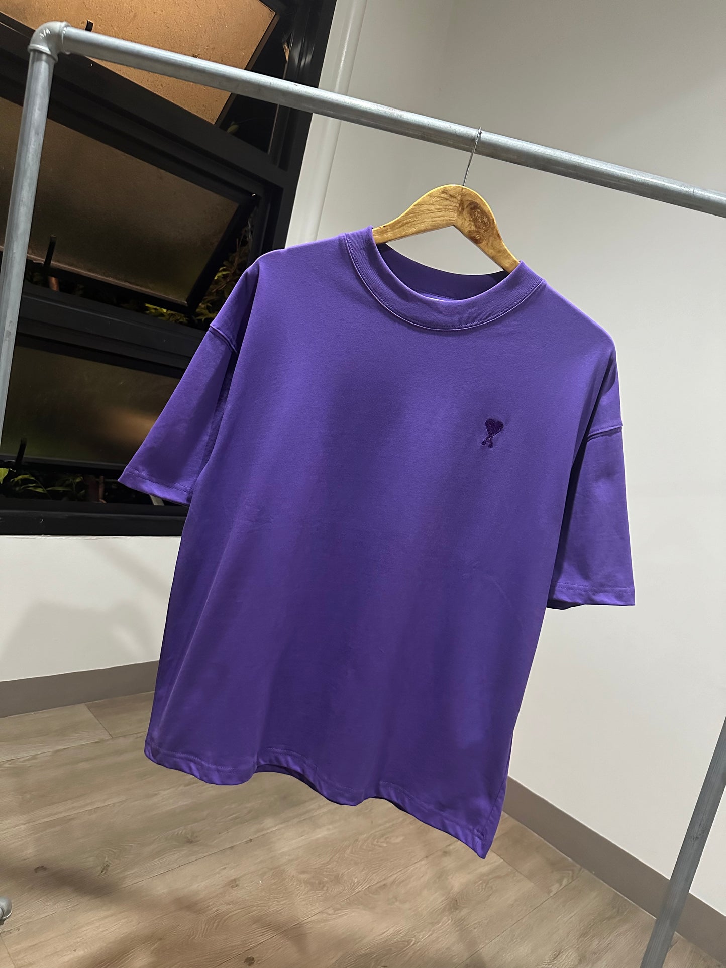 AMI Paris Oversized T-Shirt (Purple)