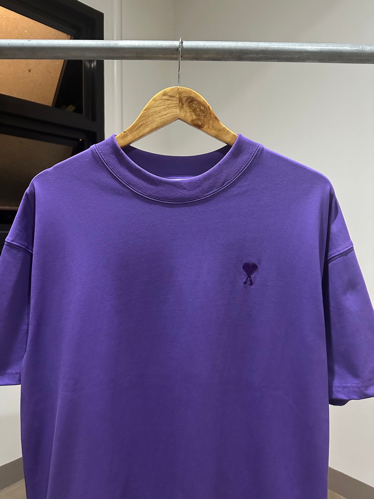 AMI Paris Oversized T-Shirt (Purple)