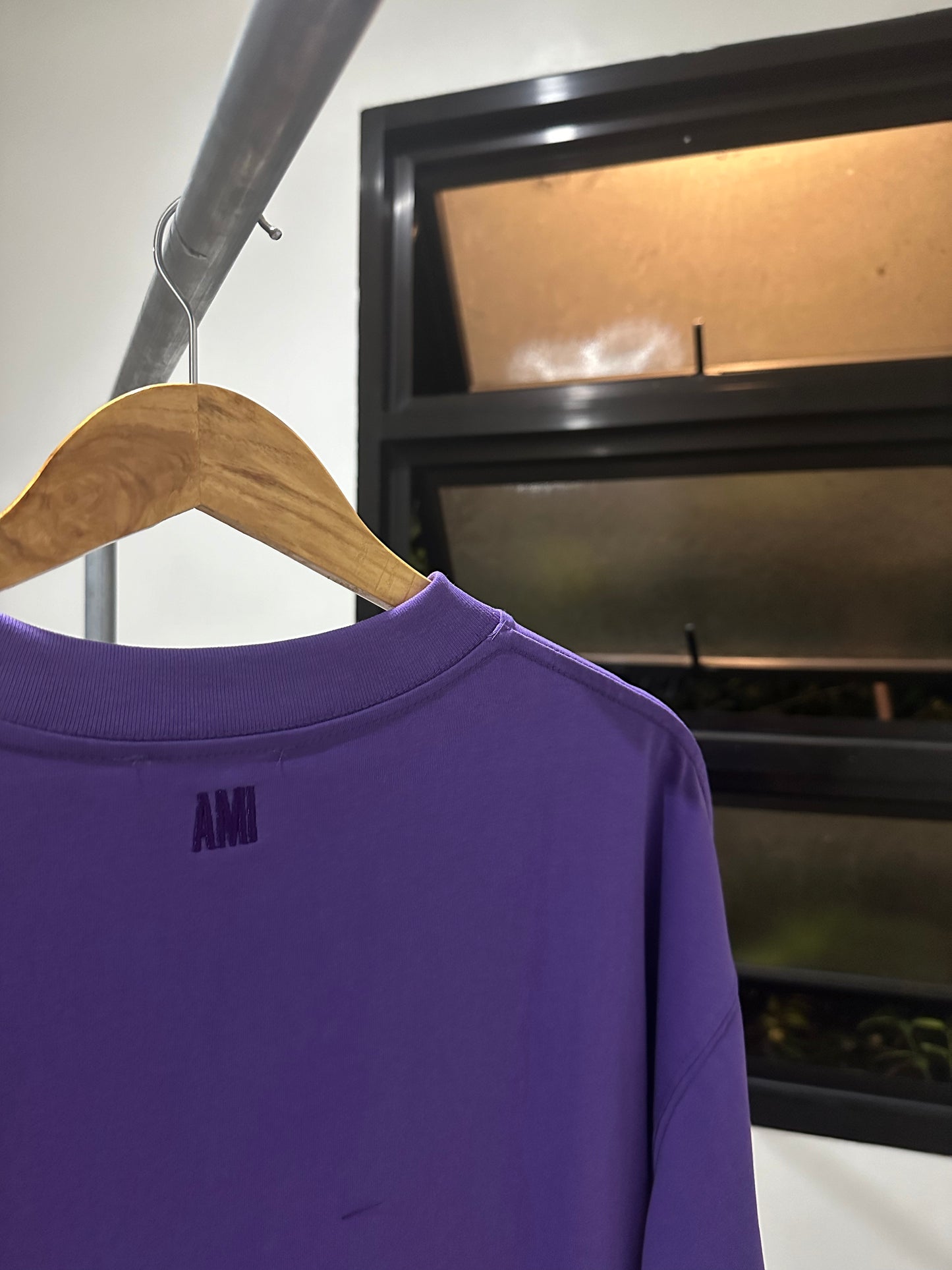 AMI Paris Oversized T-Shirt (Purple)