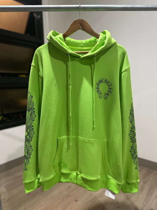 Chrome Hearts Neon Green Miami Exclusive Hoodie