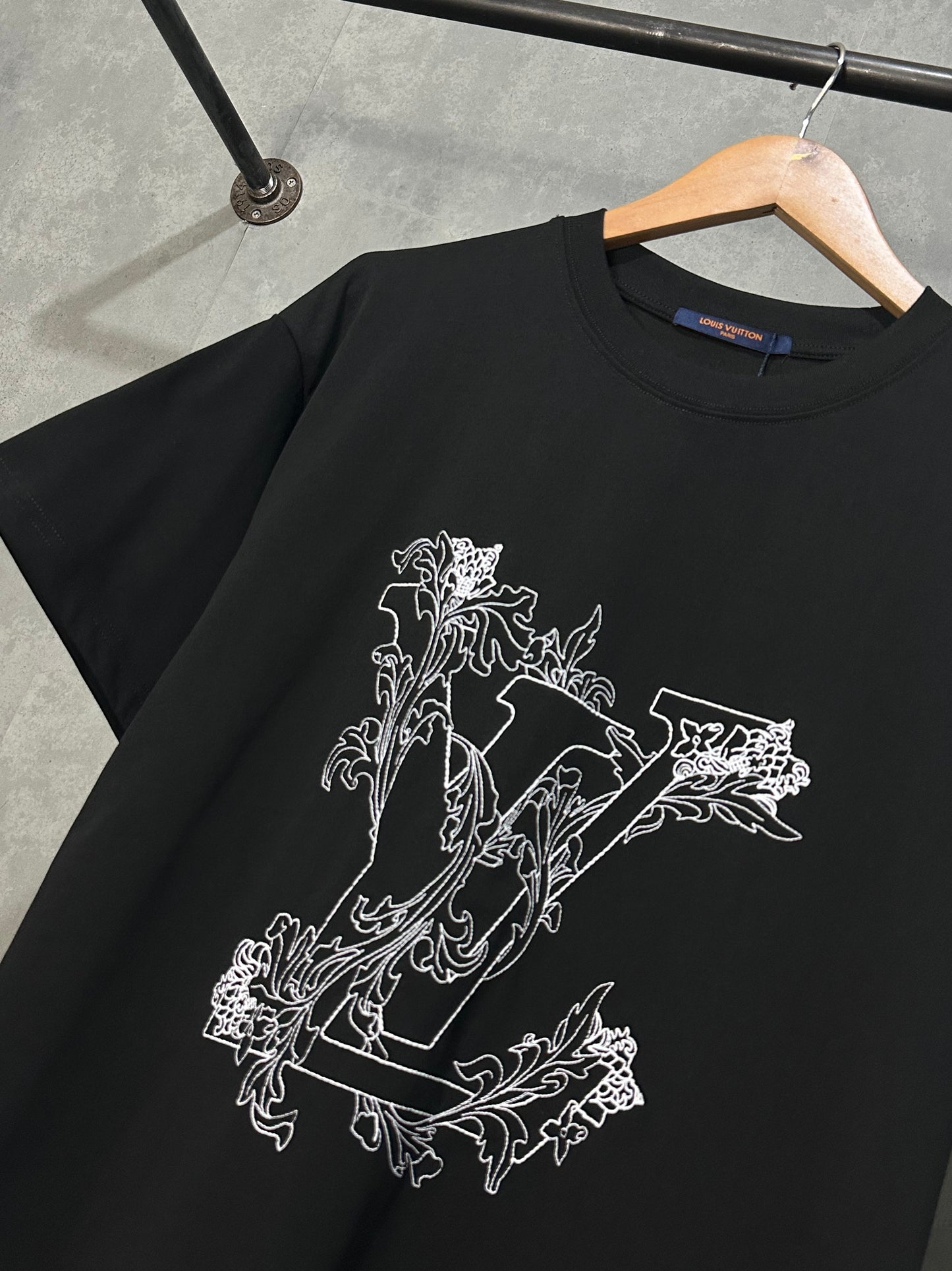 Louis Vuitton Floral Embroidery T-Shirt