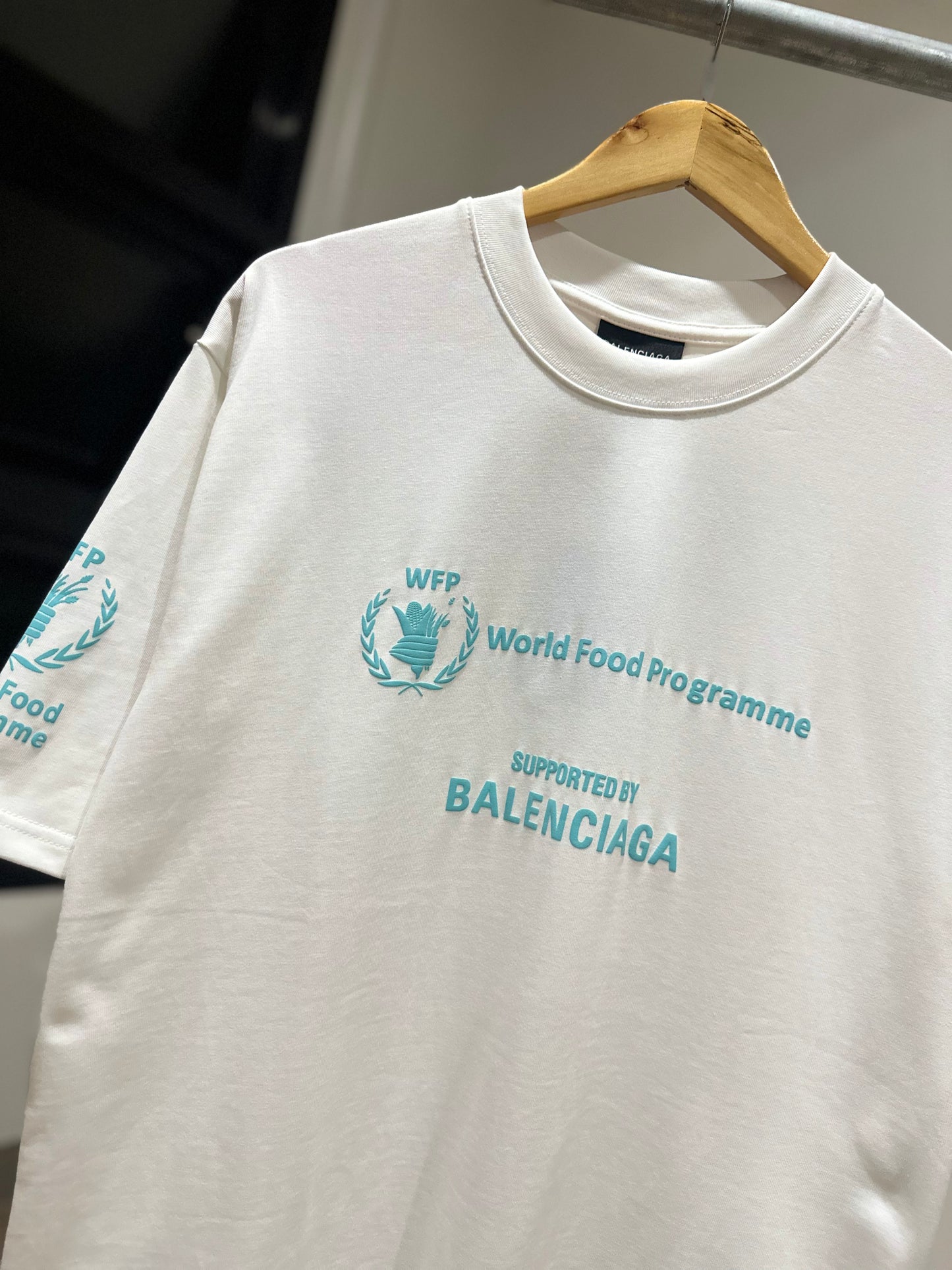 Balenciaga WFP T-Shirt (White/Teal)