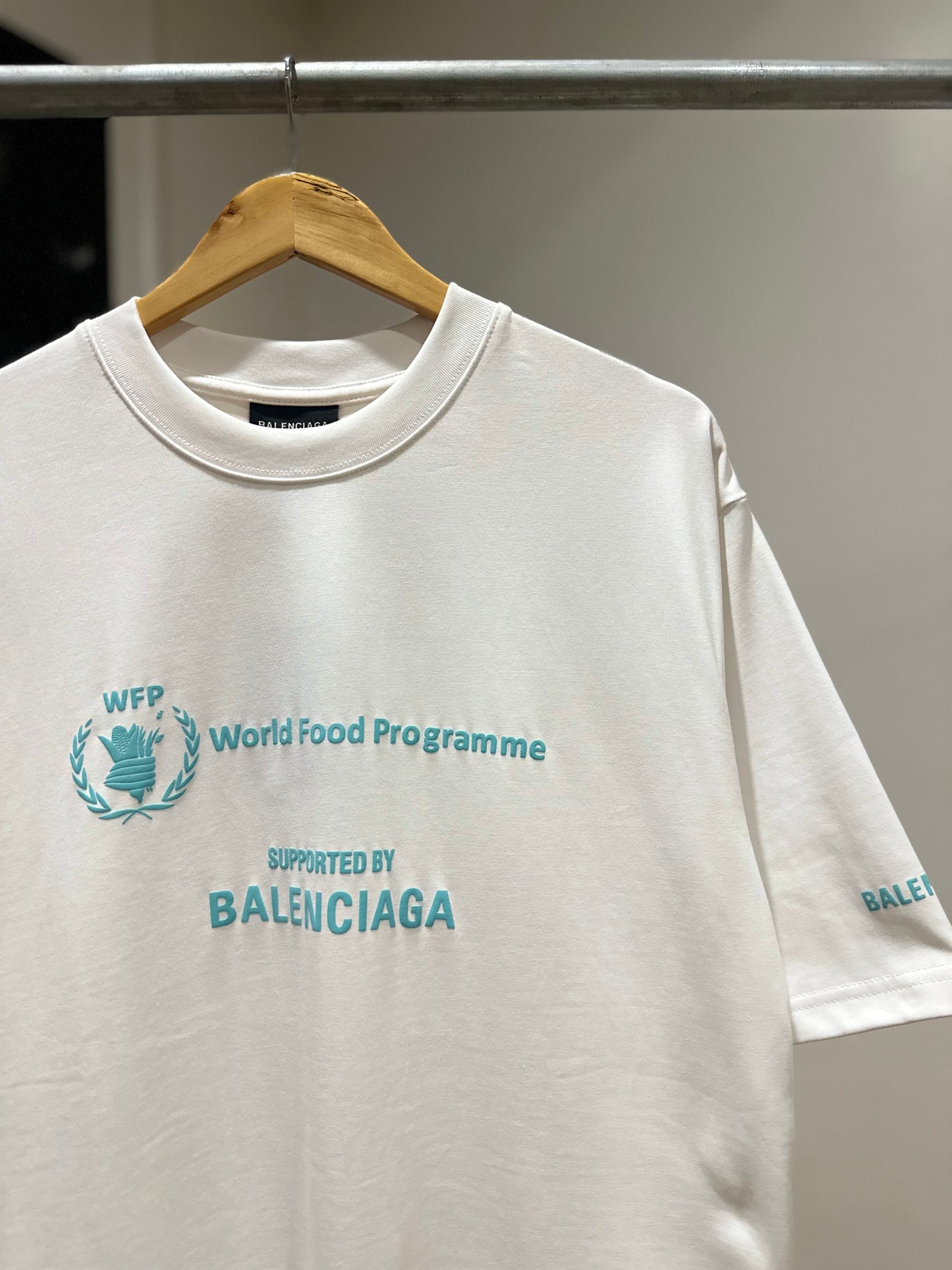 Balenciaga WFP T-Shirt (White/Teal)