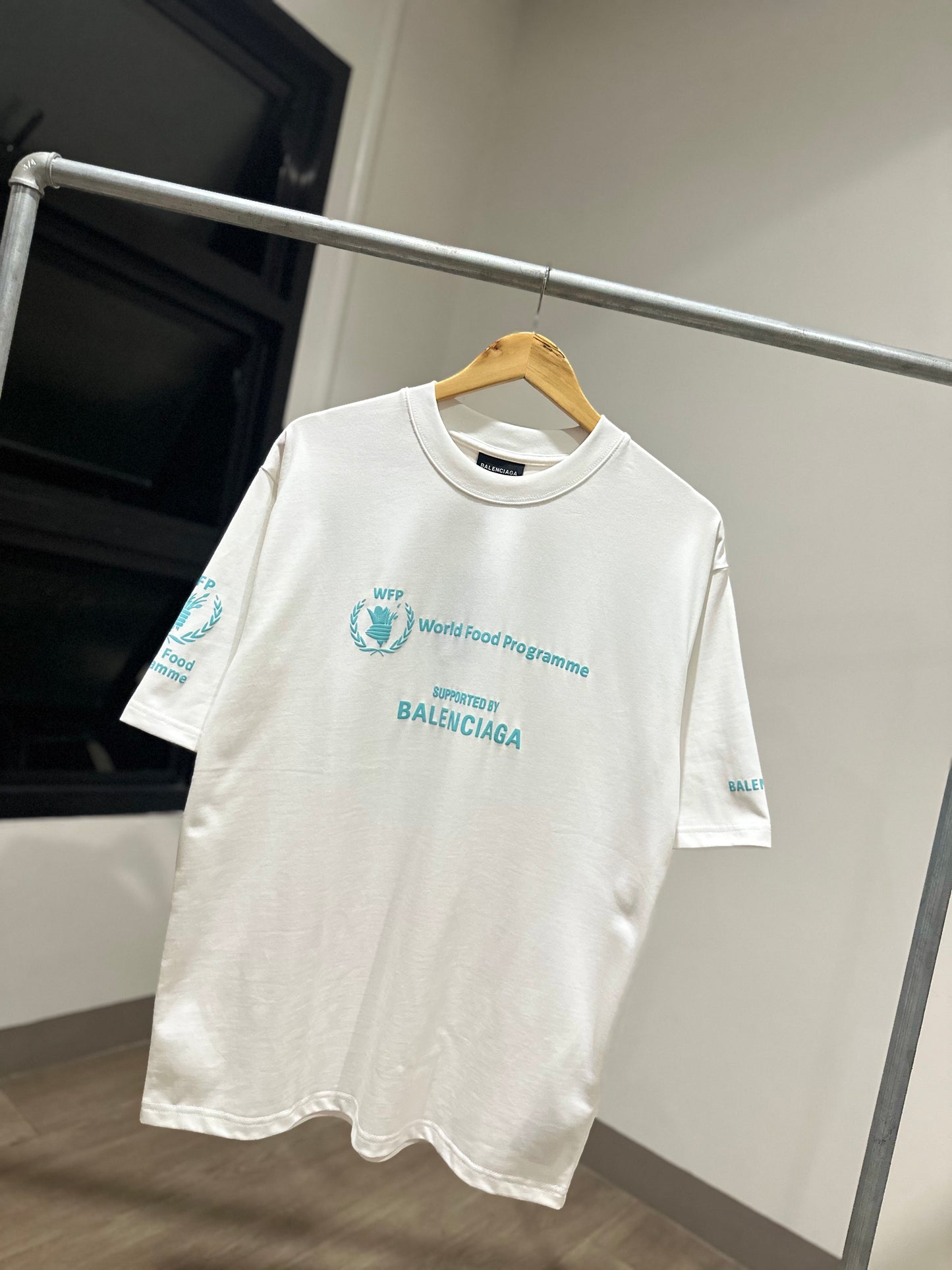 Balenciaga WFP T-Shirt (White/Teal)