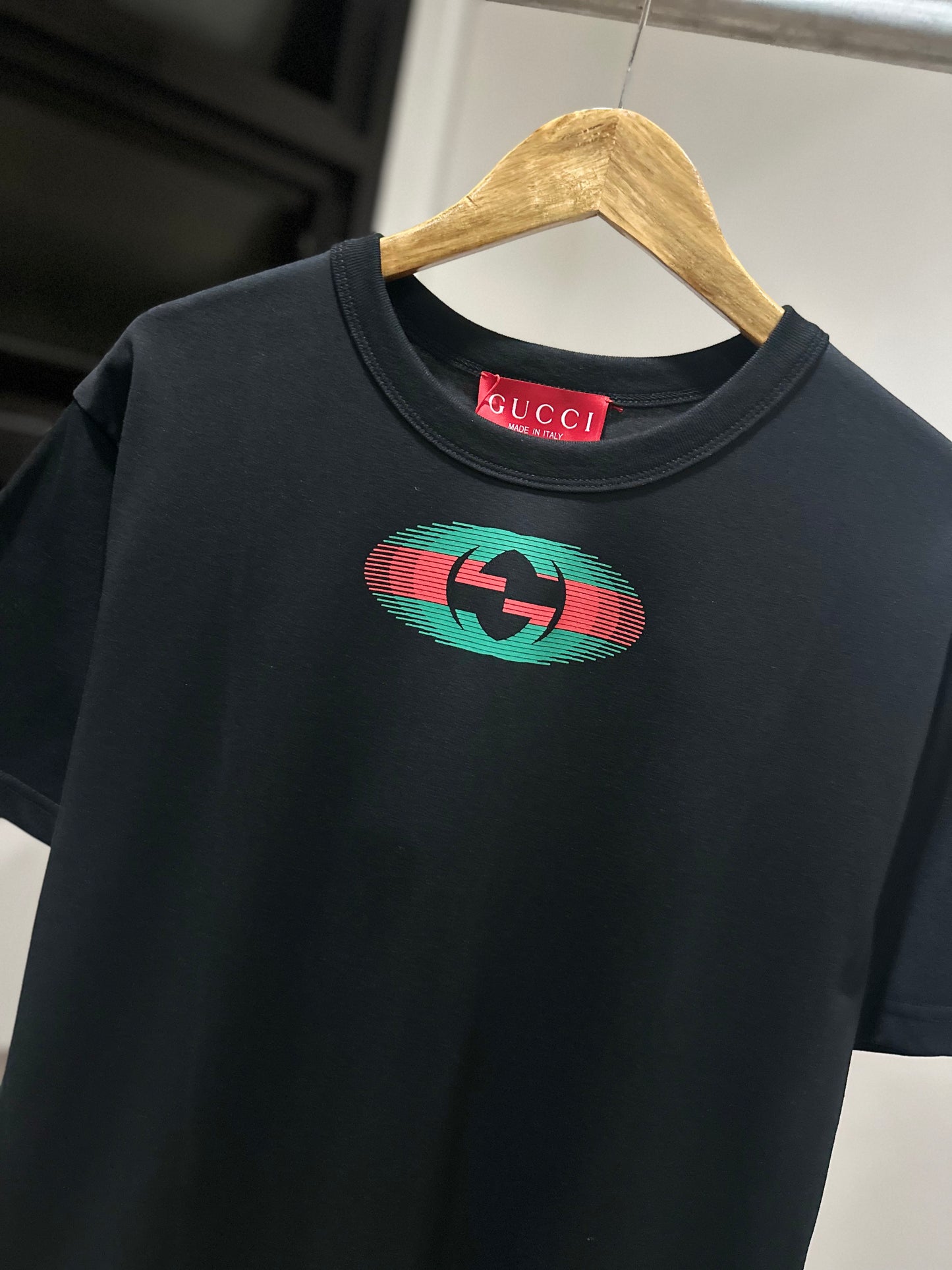 Gucci Black Cotton T-Shirt