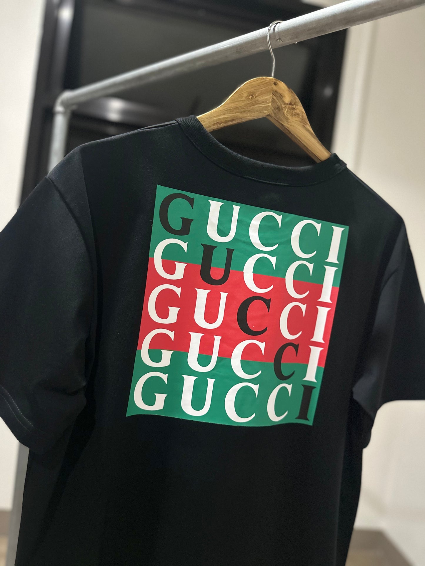 Gucci Black Cotton T-Shirt