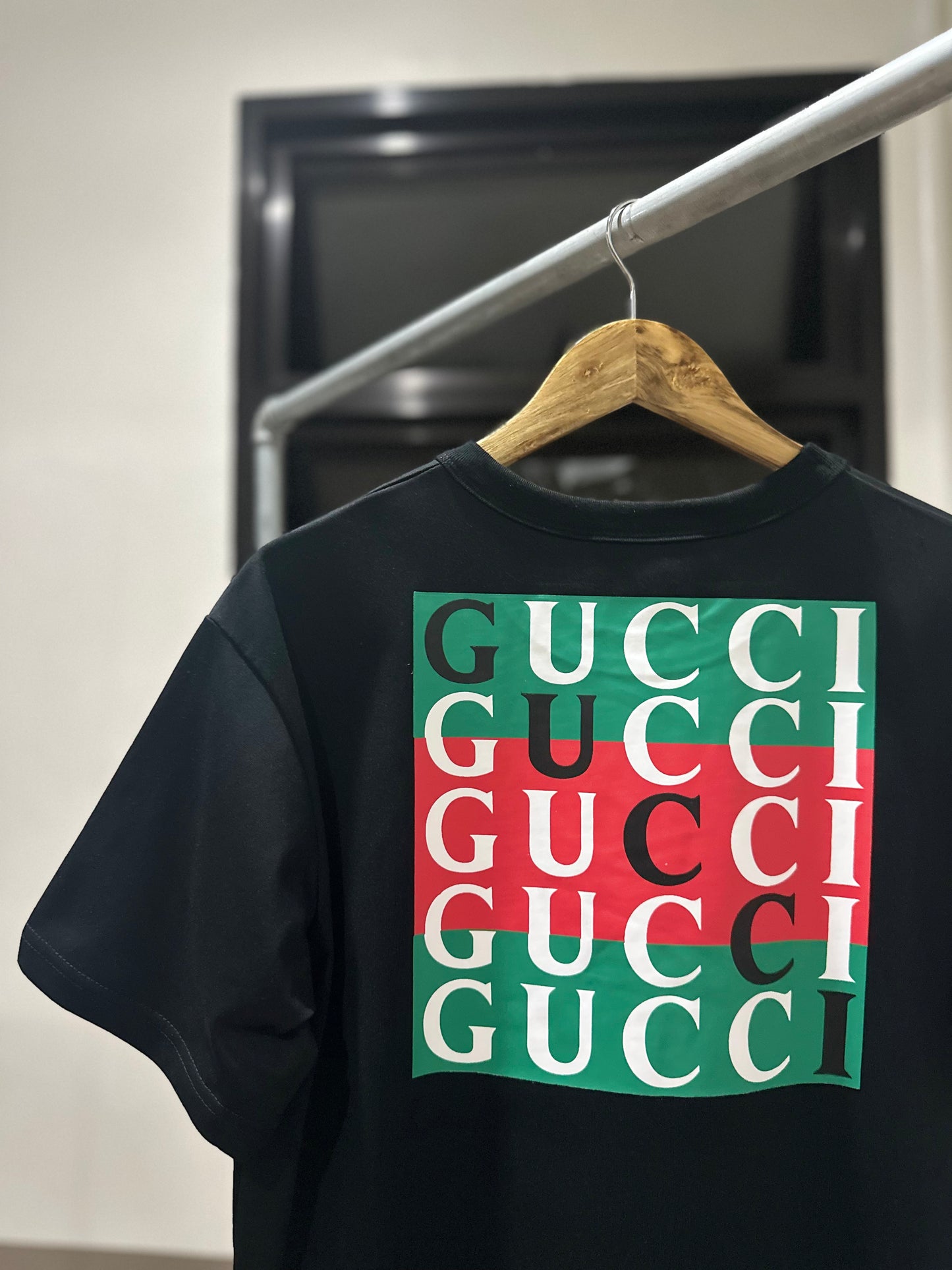 Gucci Black Cotton T-Shirt