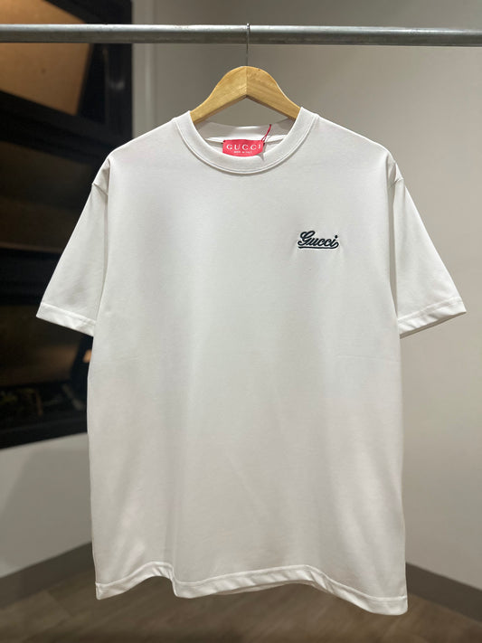 Gucci Cotton T-Shirt (White/Embroid)