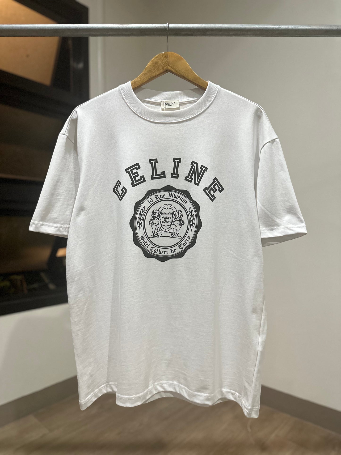 Celine Blason T-Shirt (White)