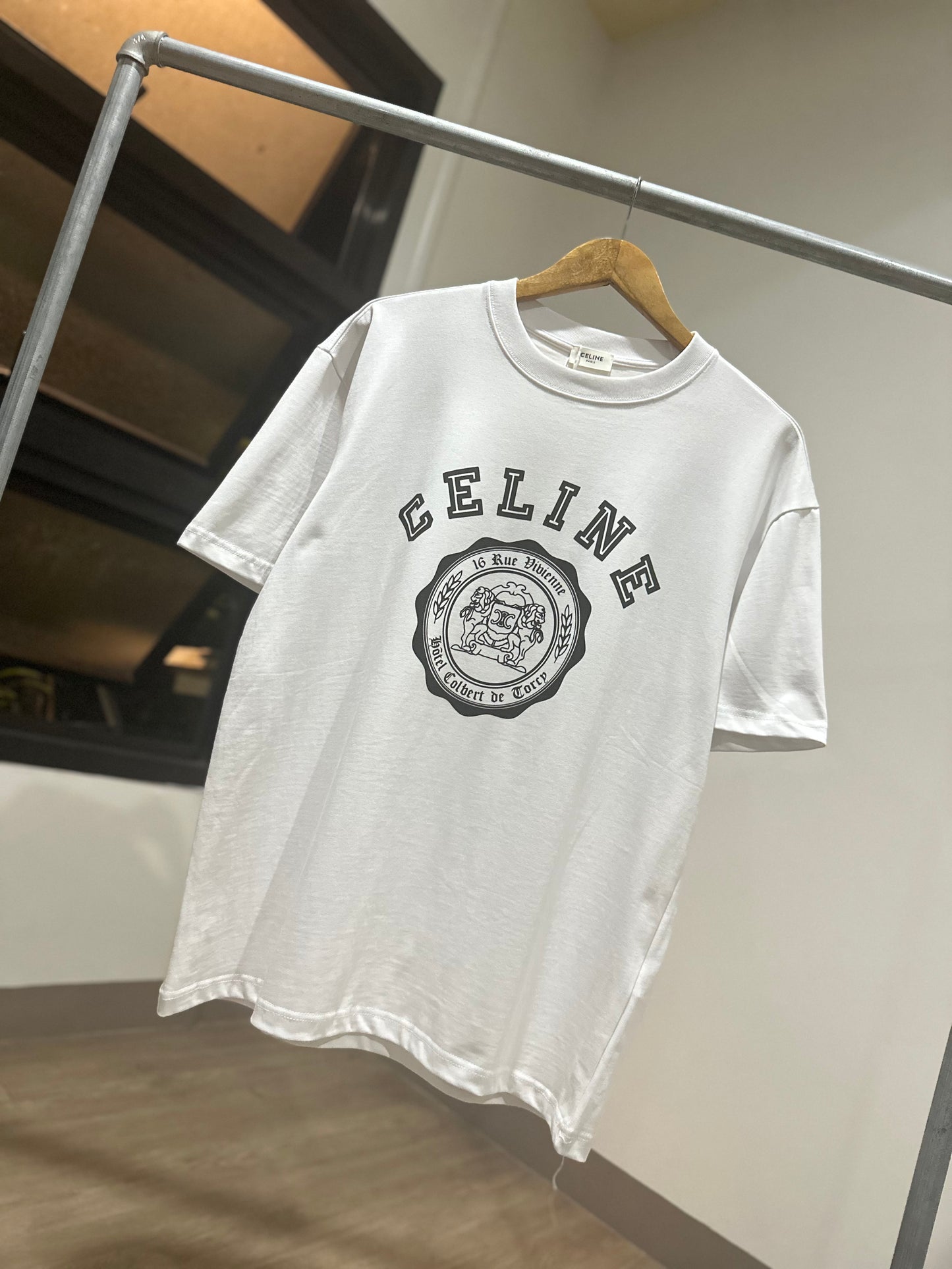 Celine Blason T-Shirt (White)