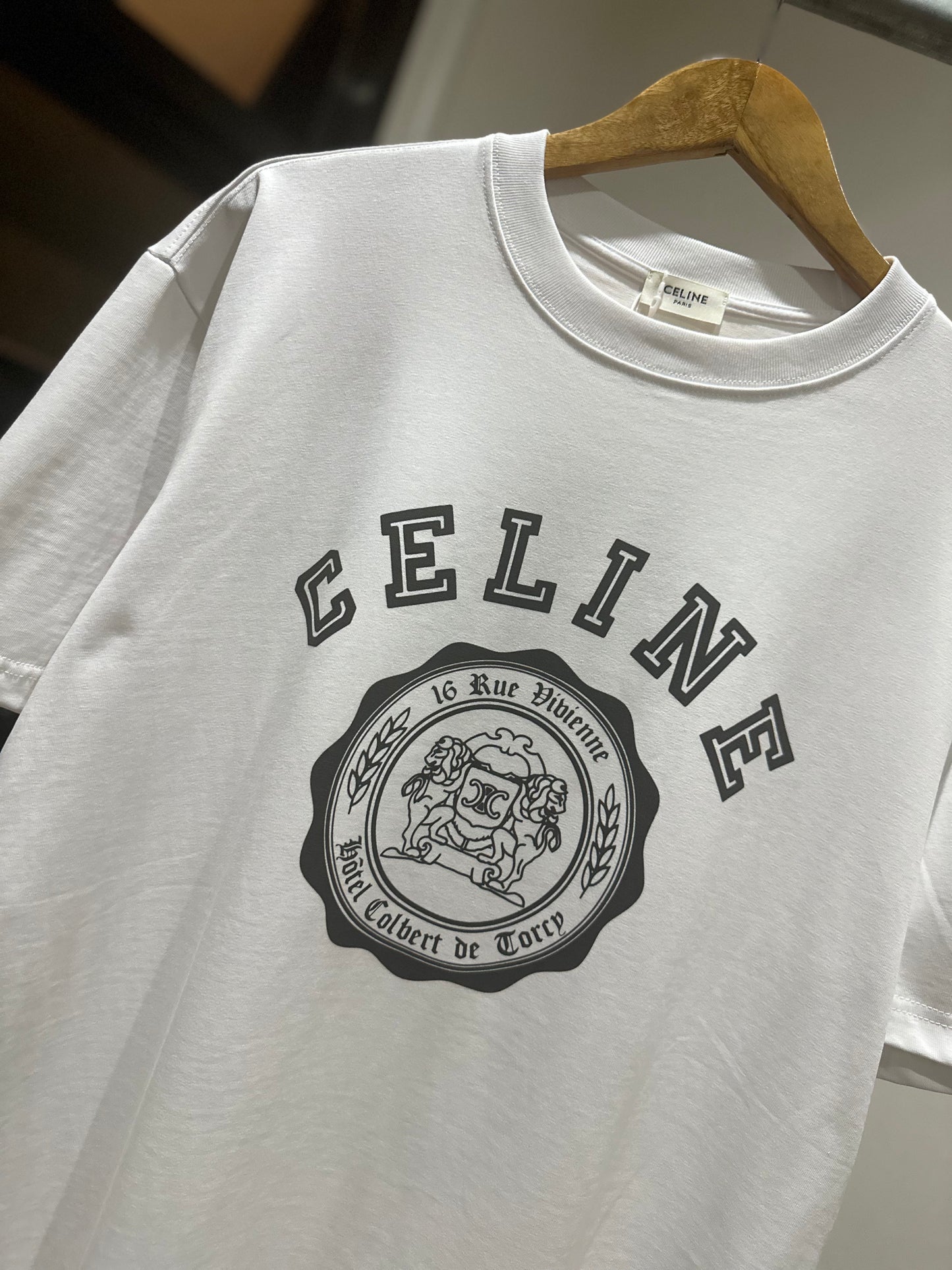 Celine Blason T-Shirt (White)