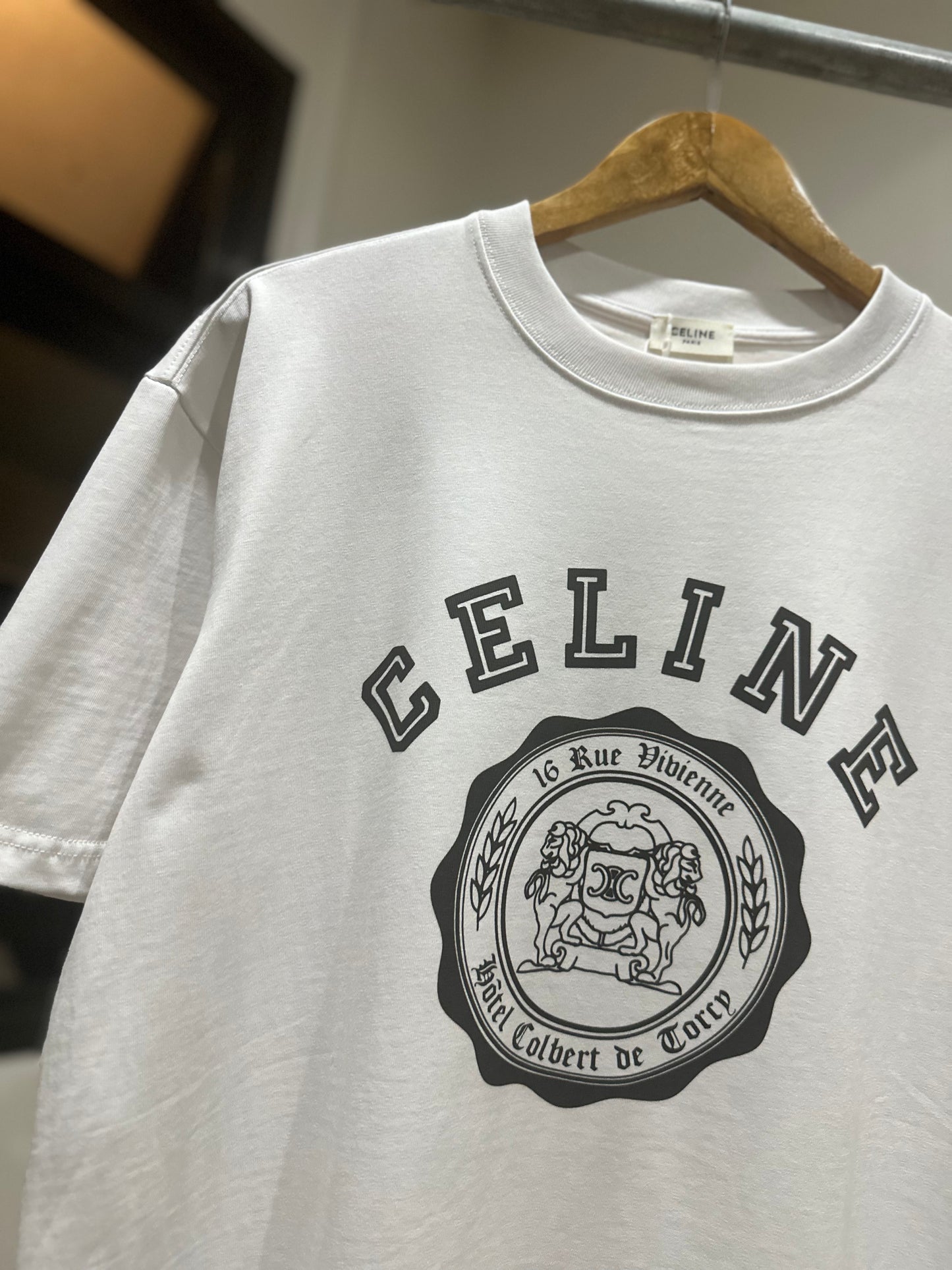 Celine Blason T-Shirt (White)