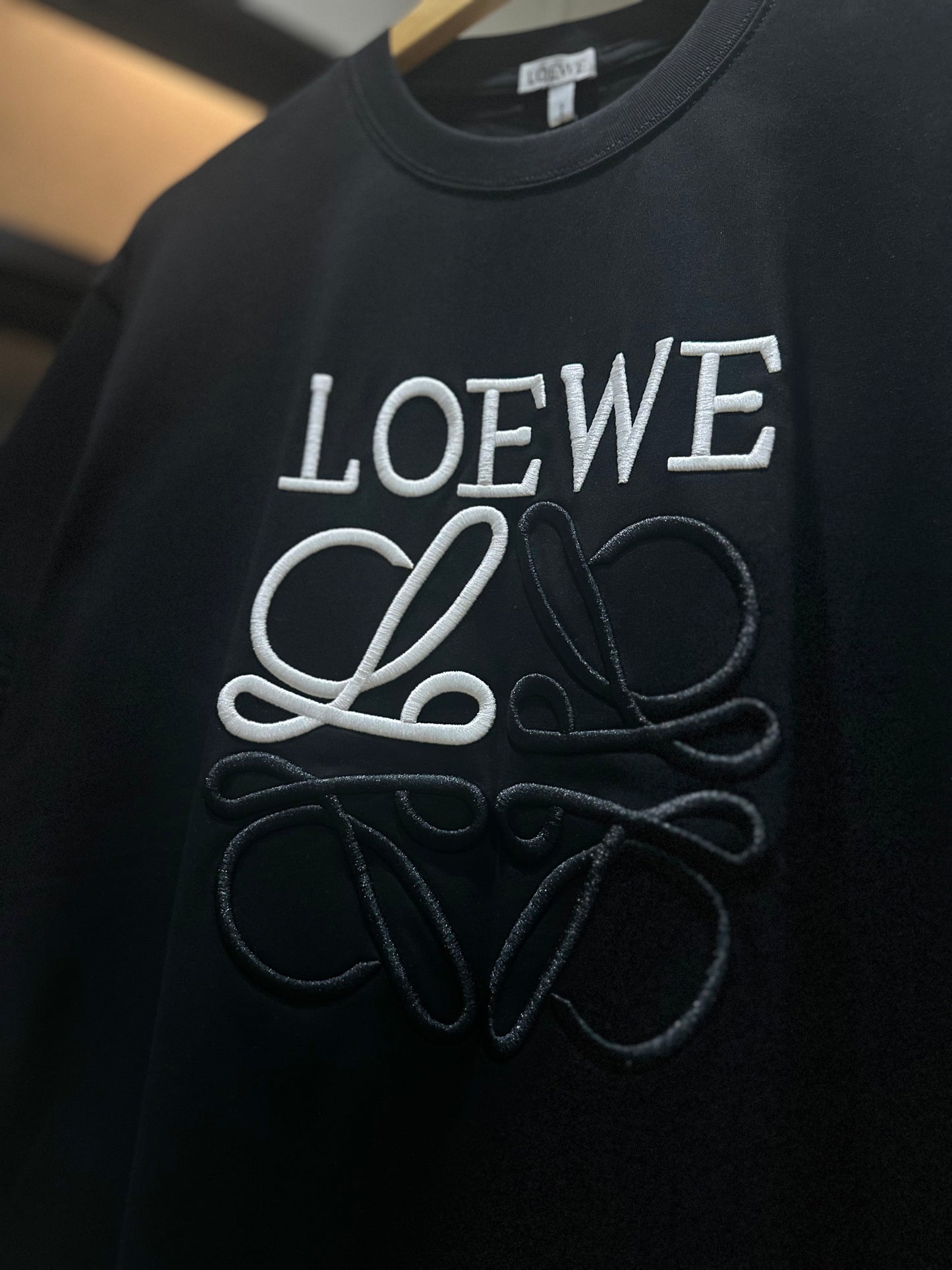 Loewe Relaxed Fit Cotton T-Shirt (Black)