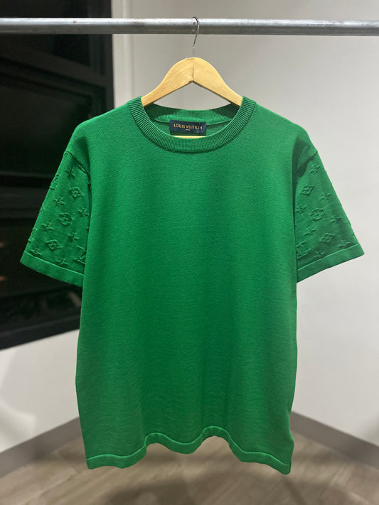 Louis Vuitton Short-Sleeved Cotton Crewneck (Green)