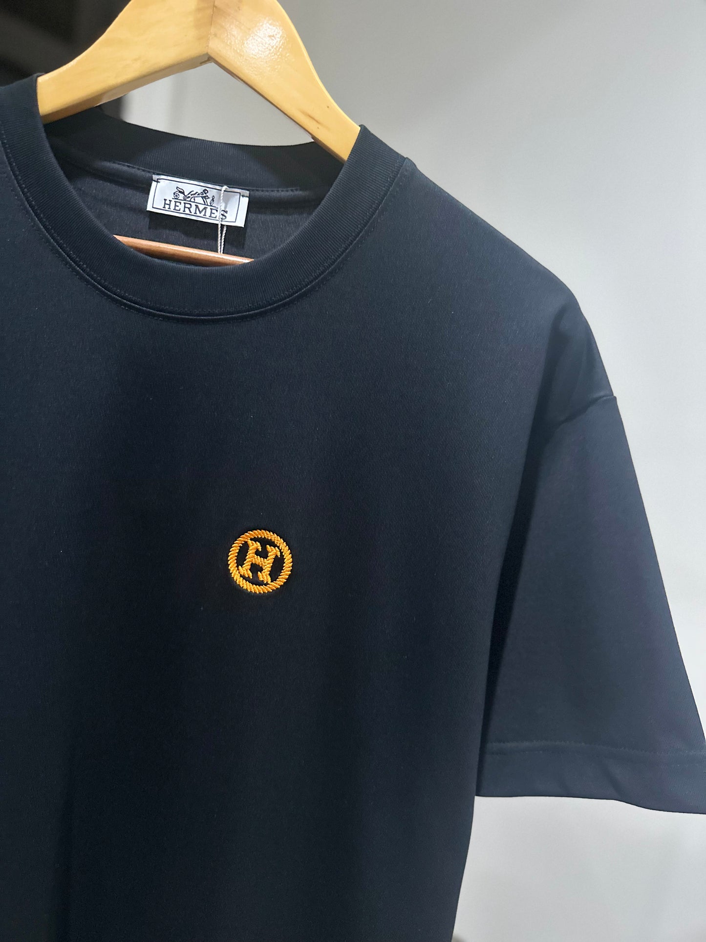 Hermes Embroidered Logo T-Shirt