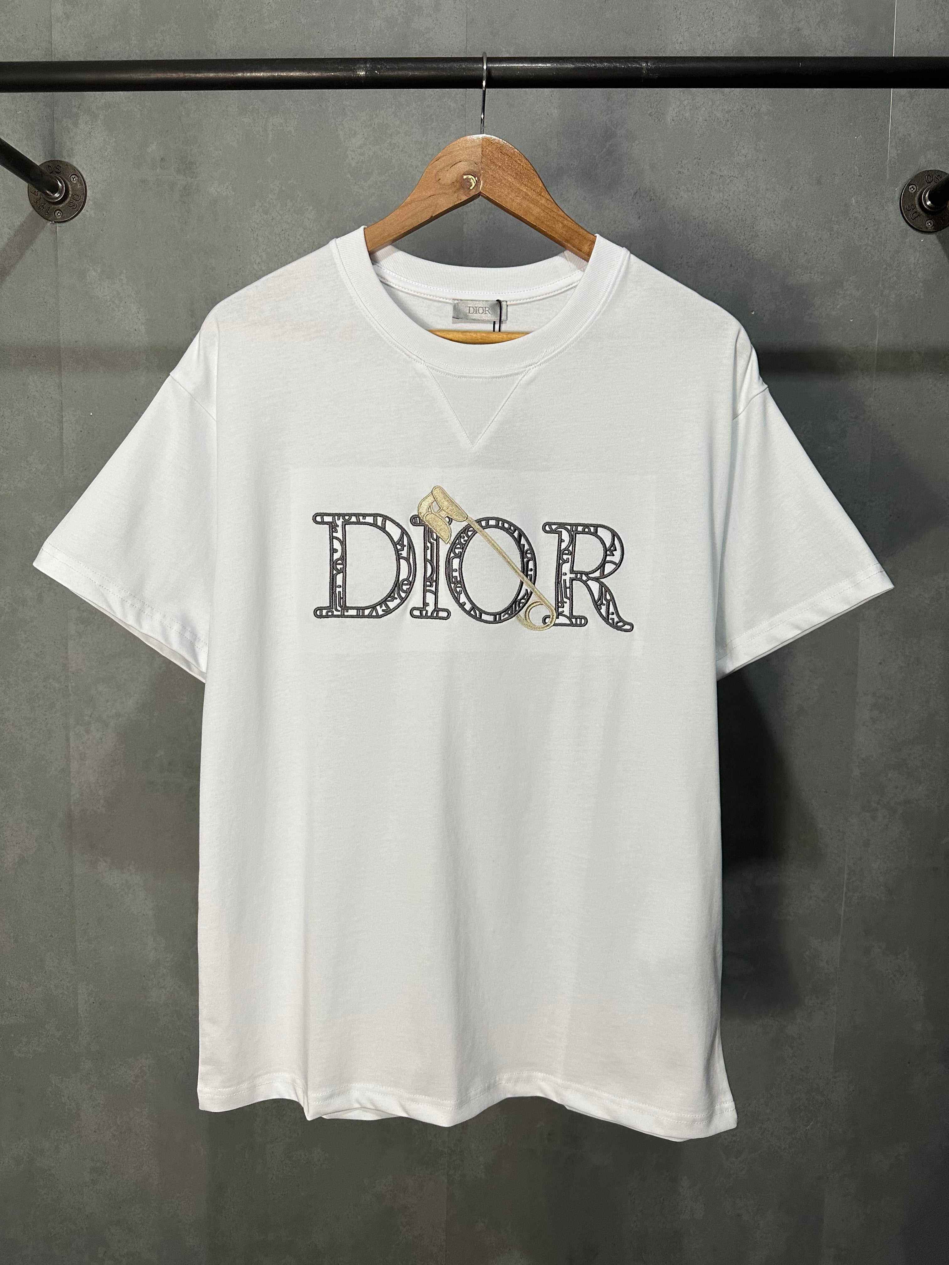 Christian Dior T-Shirt (White/Embroid) – Dad from MNL